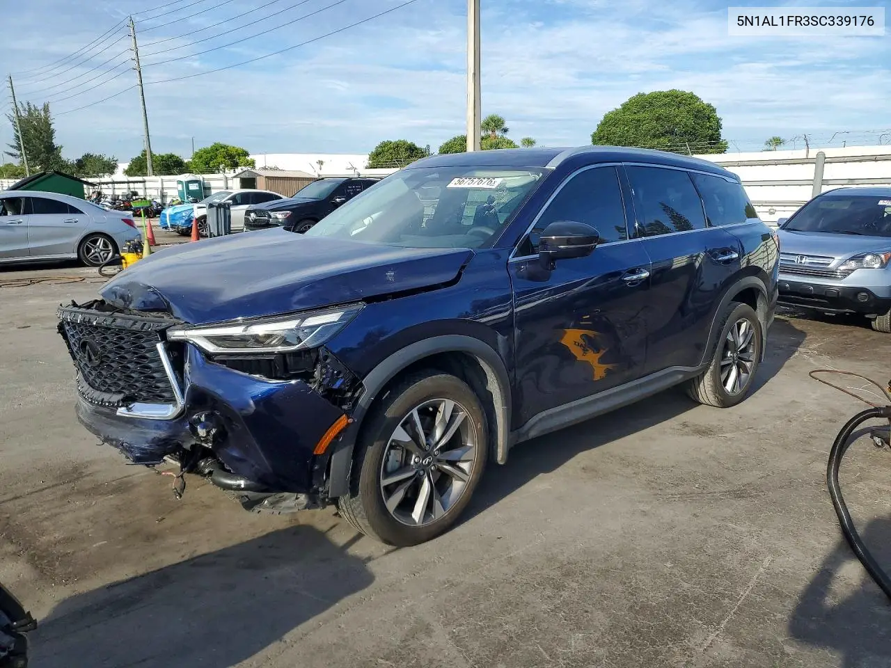 2025 Infiniti Qx60 Luxe VIN: 5N1AL1FR3SC339176 Lot: 56757676