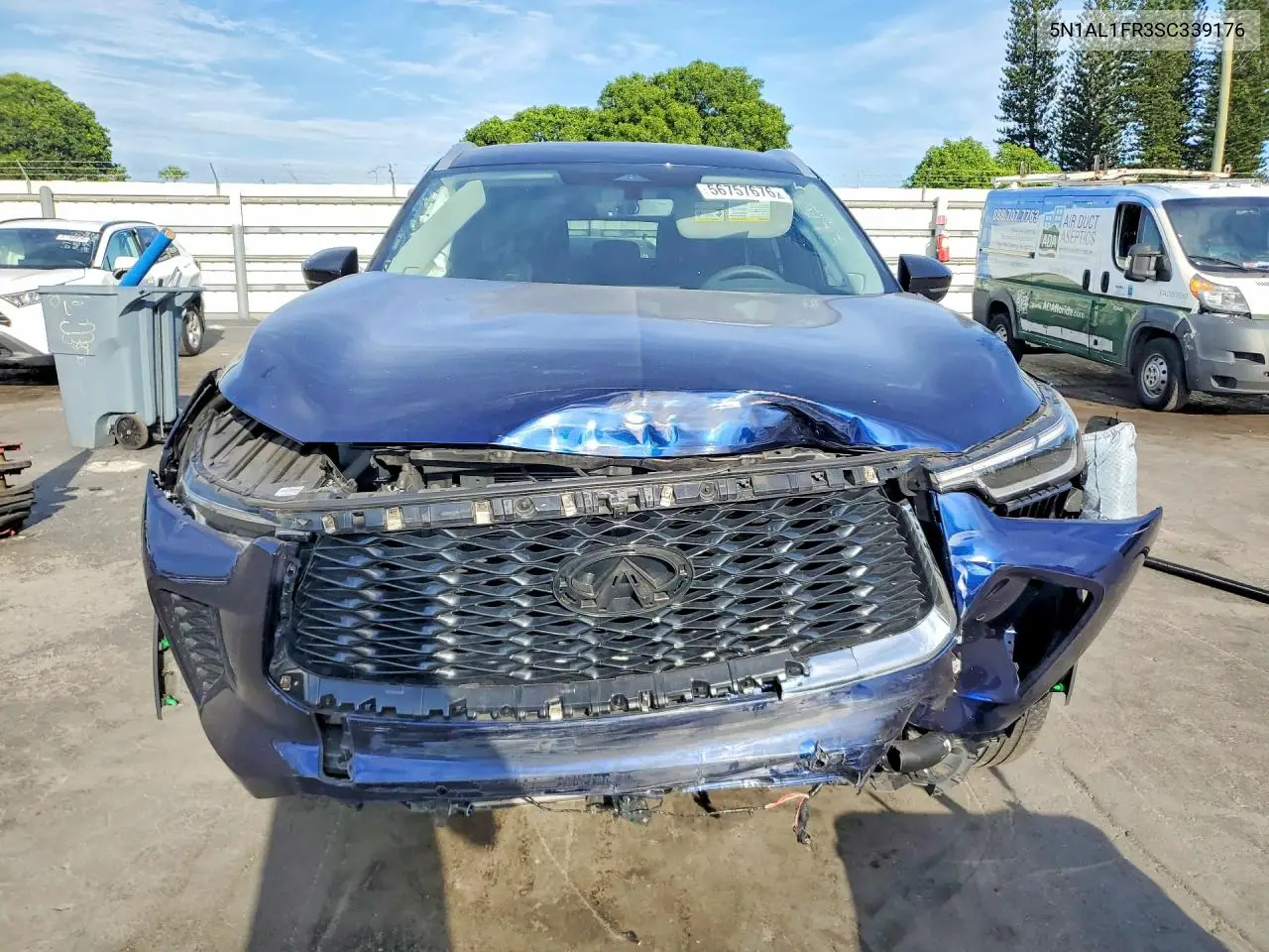 2025 Infiniti Qx60 Luxe VIN: 5N1AL1FR3SC339176 Lot: 56757676