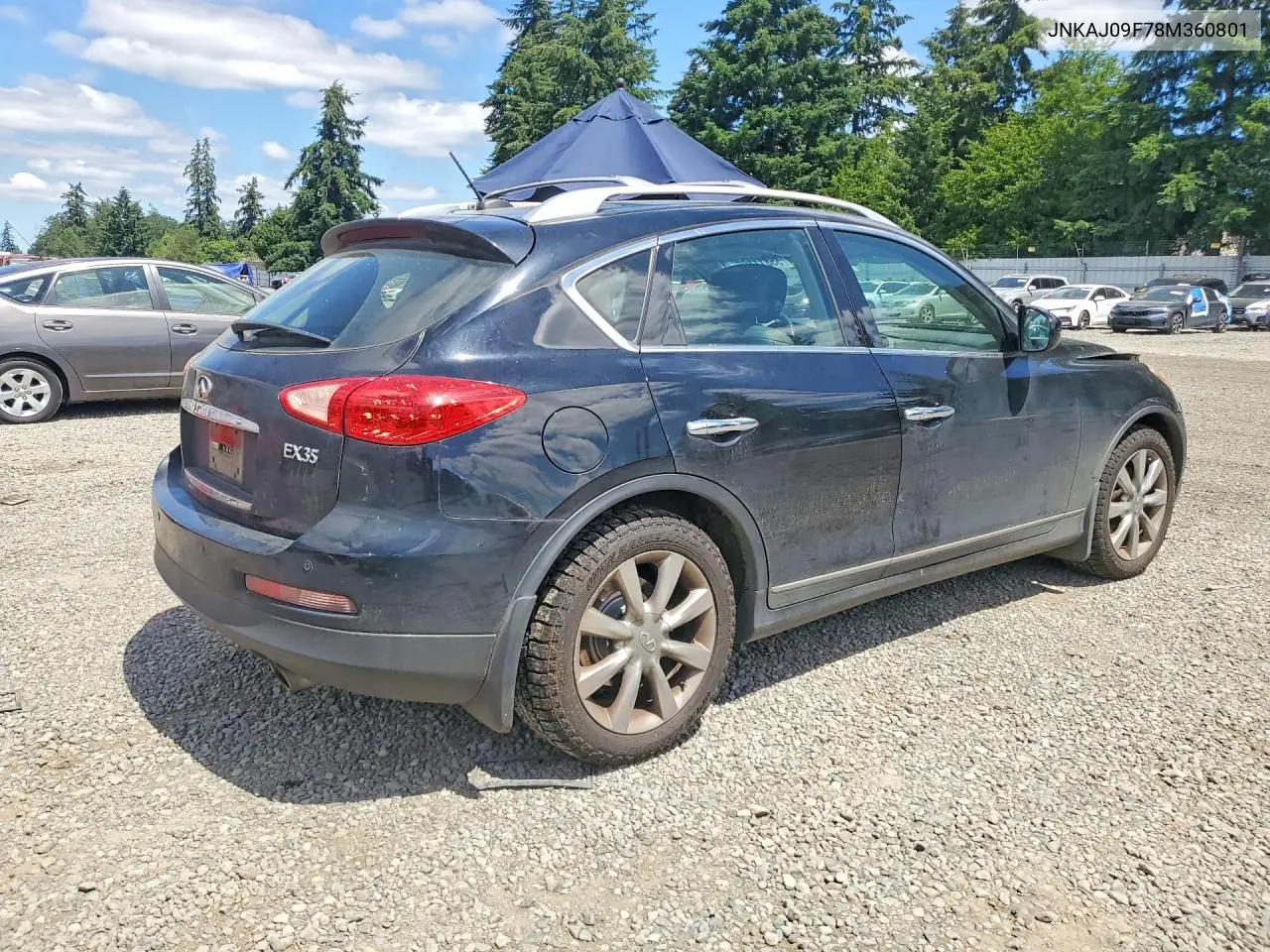2008 Infiniti Ex35 Base VIN: JNKAJ09F78M360801 Lot: 55811196