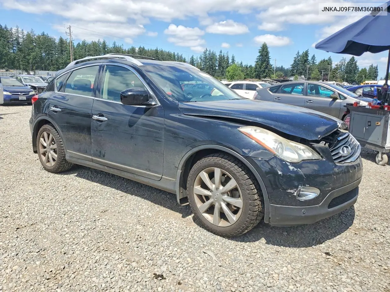 2008 Infiniti Ex35 Base VIN: JNKAJ09F78M360801 Lot: 55811196