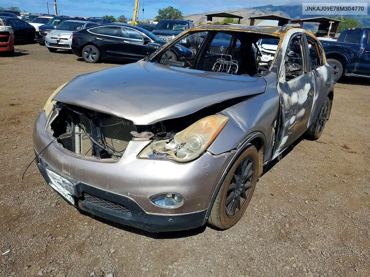 2008 Infiniti Ex35 Base VIN: JNKAJ09E78M304770 Lot: 56336486
