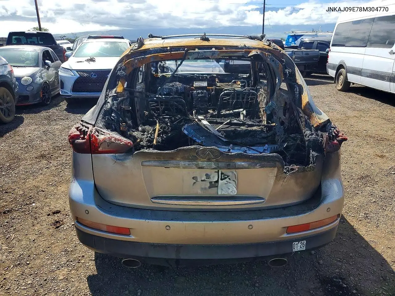 2008 Infiniti Ex35 Base VIN: JNKAJ09E78M304770 Lot: 56336486