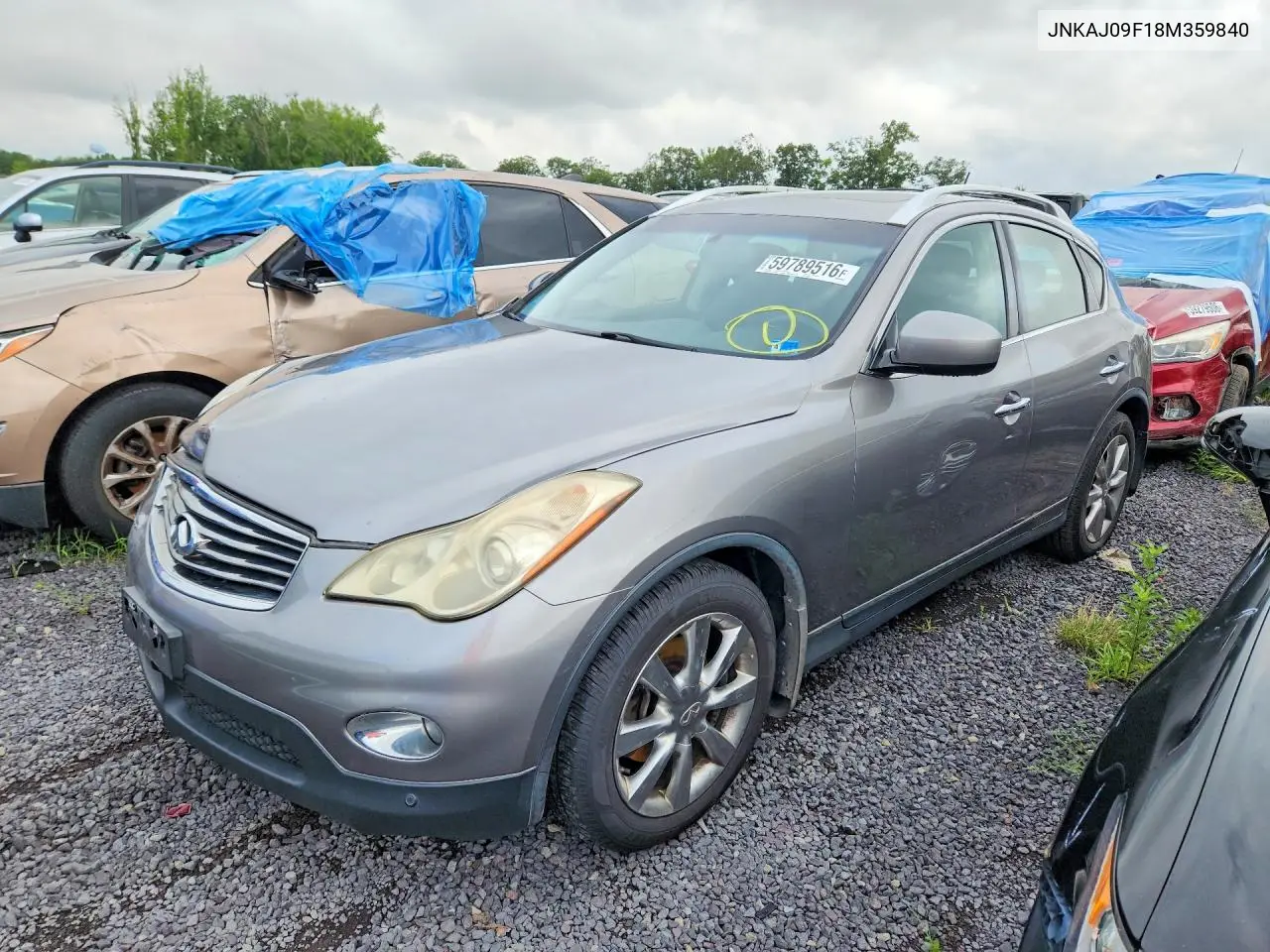 2008 Infiniti Ex35 Base VIN: JNKAJ09F18M359840 Lot: 59789516