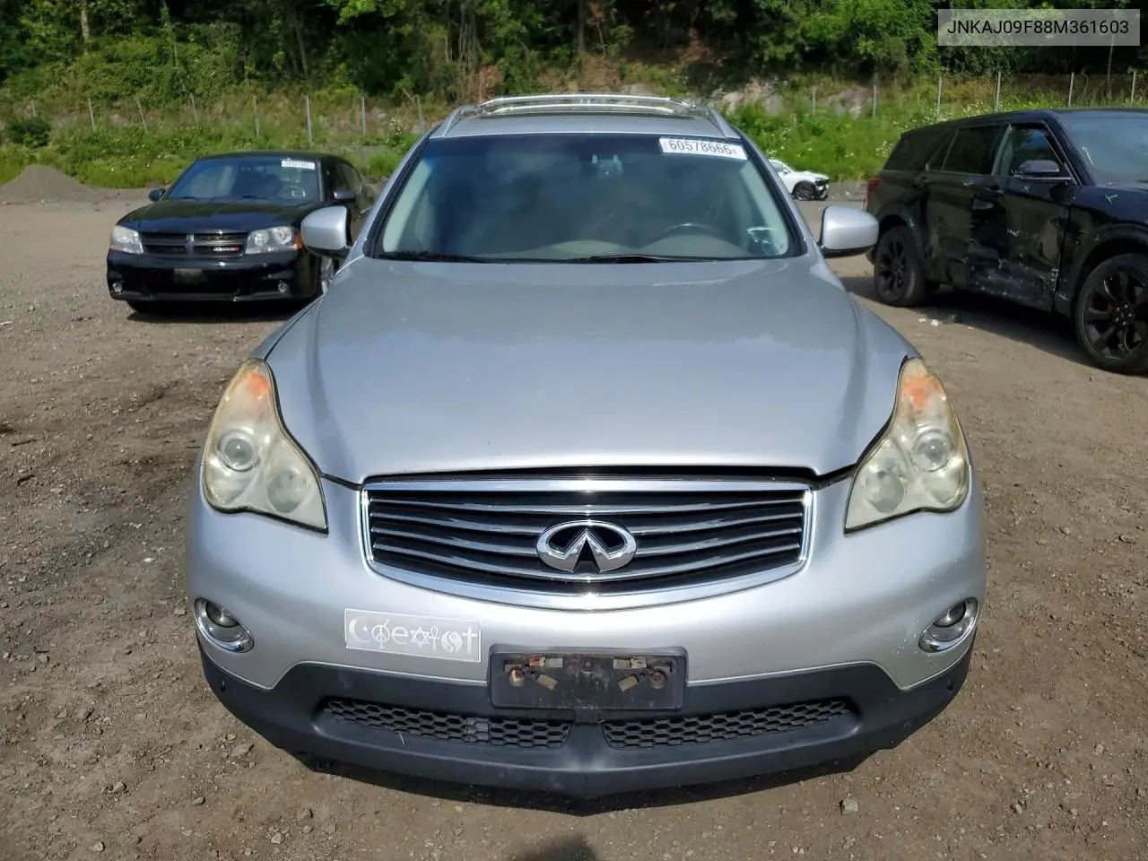 2008 Infiniti Ex35 Base VIN: JNKAJ09F88M361603 Lot: 60578666