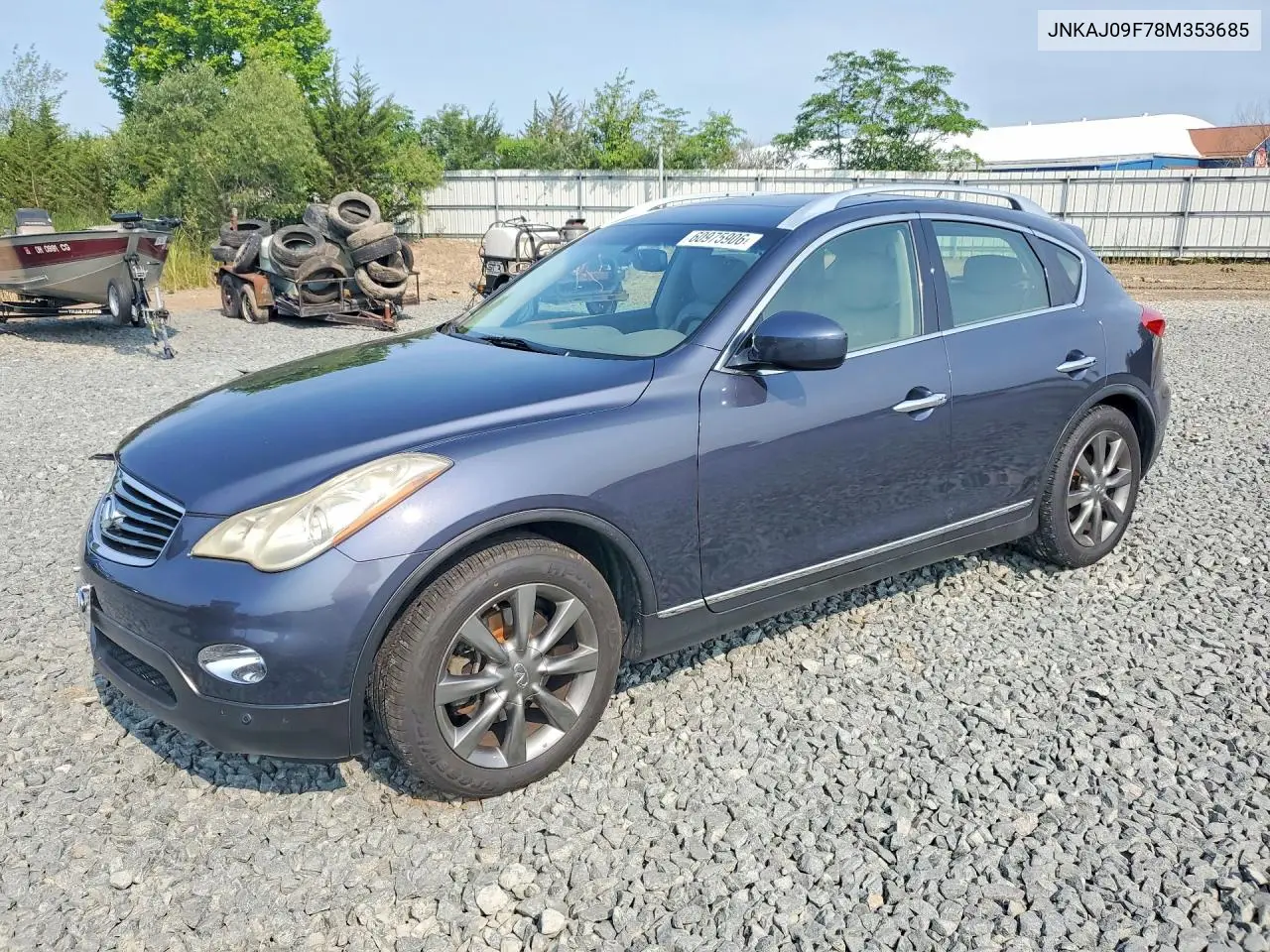 2008 Infiniti Ex35 Base/Journey VIN: JNKAJ09F78M353685 Lot: 60975906