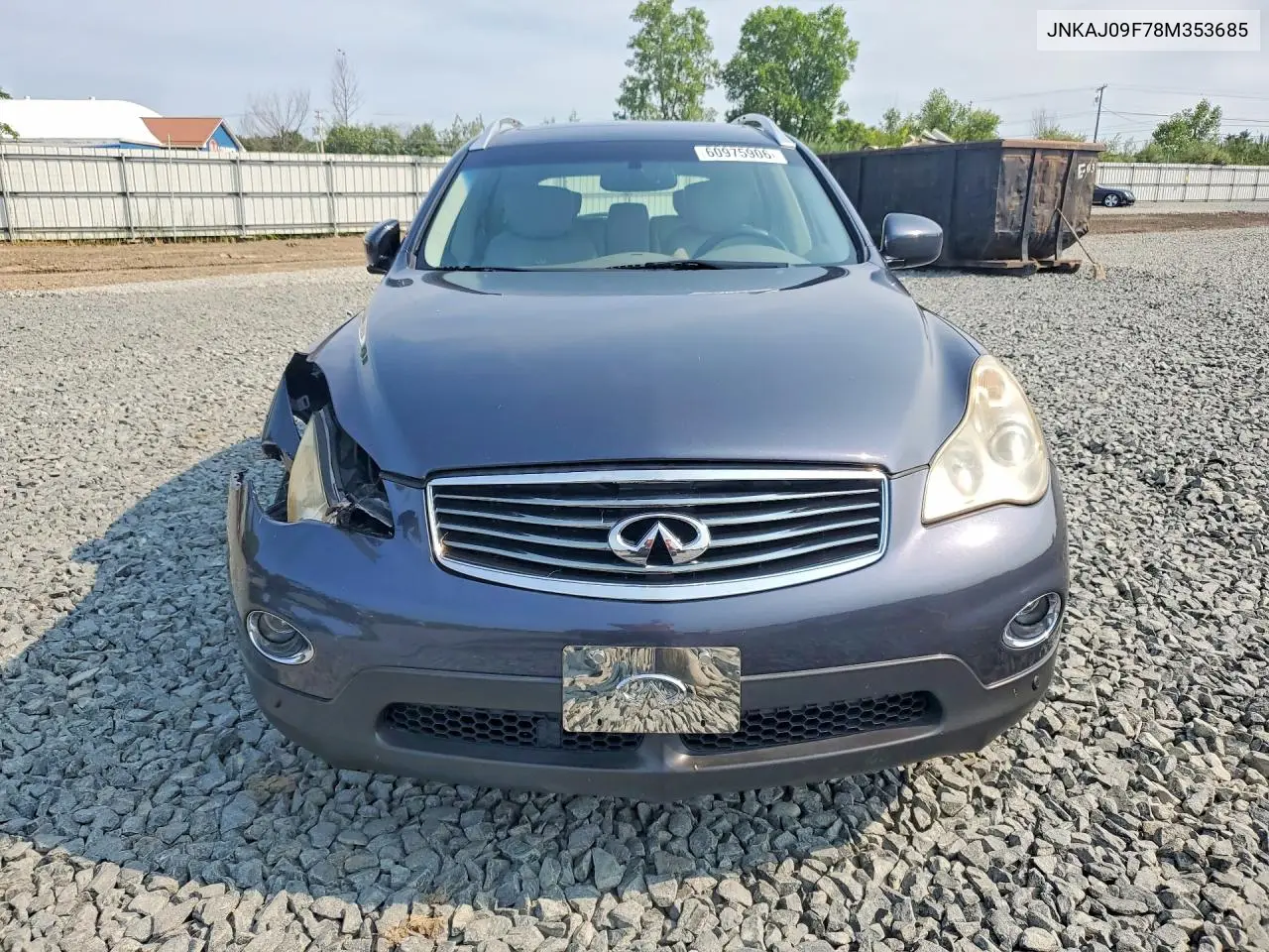 2008 Infiniti Ex35 Base/Journey VIN: JNKAJ09F78M353685 Lot: 60975906