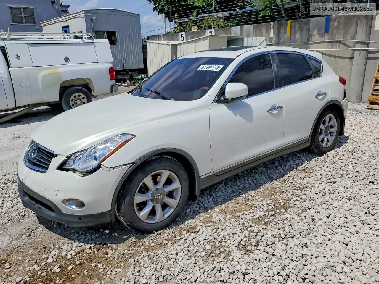 2008 Infiniti Ex35 Base VIN: JNKAJ09E48M302653 Lot: 61480286