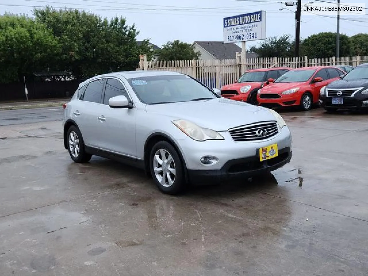 2008 Infiniti Ex35 Base VIN: JNKAJ09E88M302302 Lot: 65127992