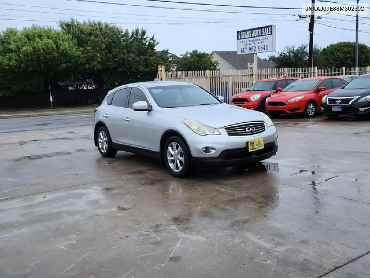 2008 Infiniti Ex35 Base VIN: JNKAJ09E88M302302 Lot: 65127992