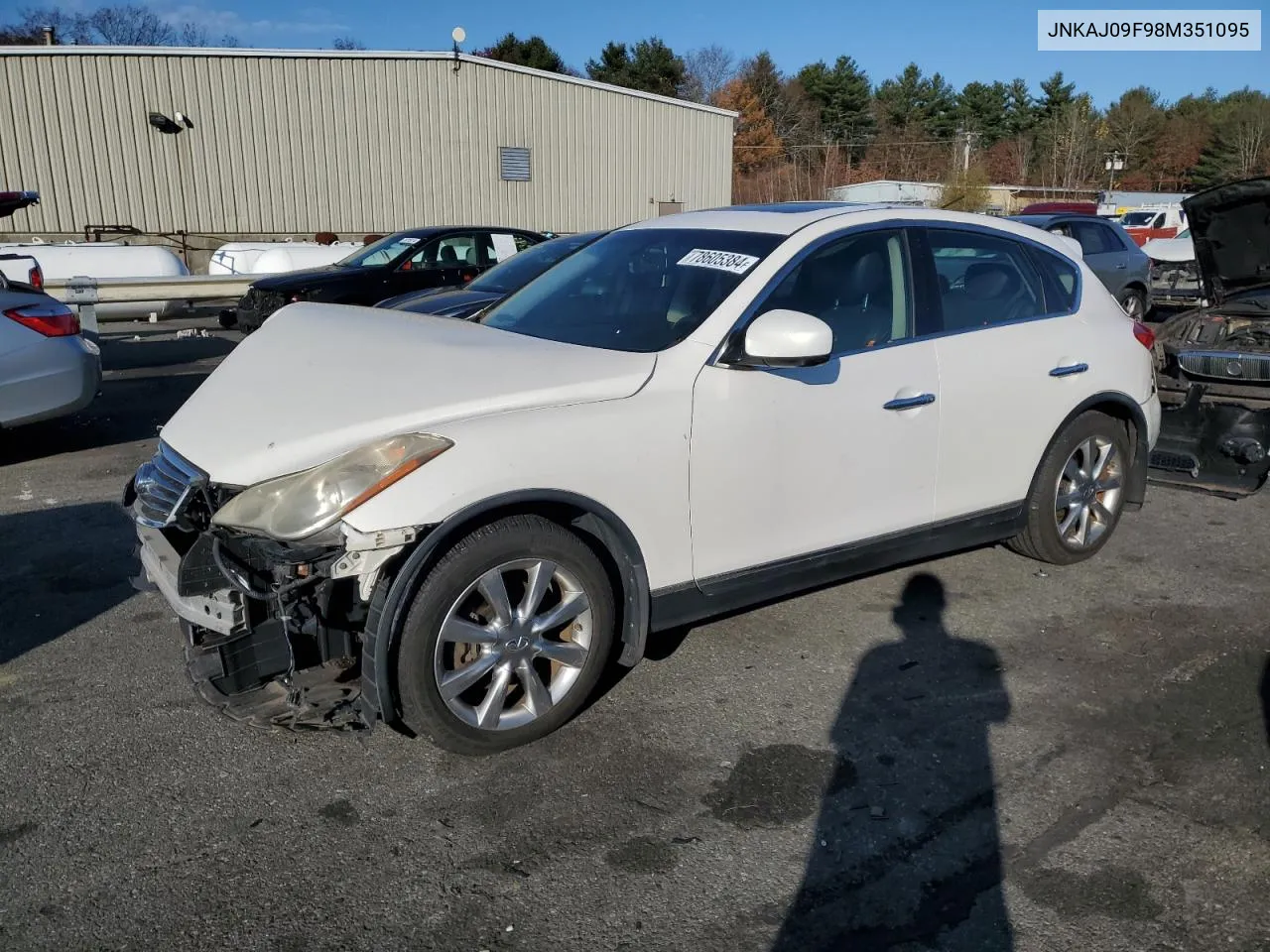 2008 Infiniti Ex35 Base VIN: JNKAJ09F98M351095 Lot: 78605384