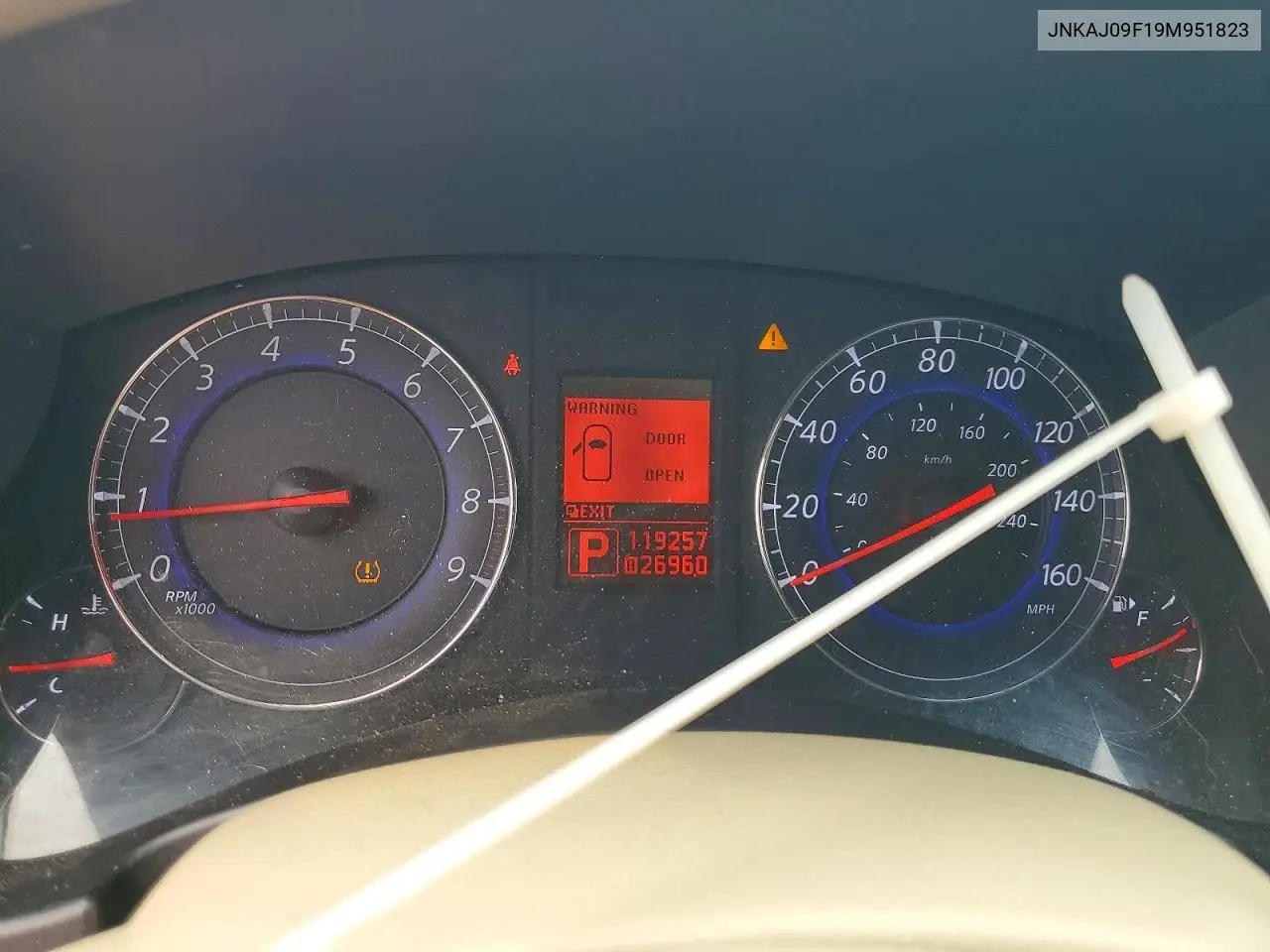 2009 Infiniti Ex35 VIN: JNKAJ09F19M951823 Lot: 61940366