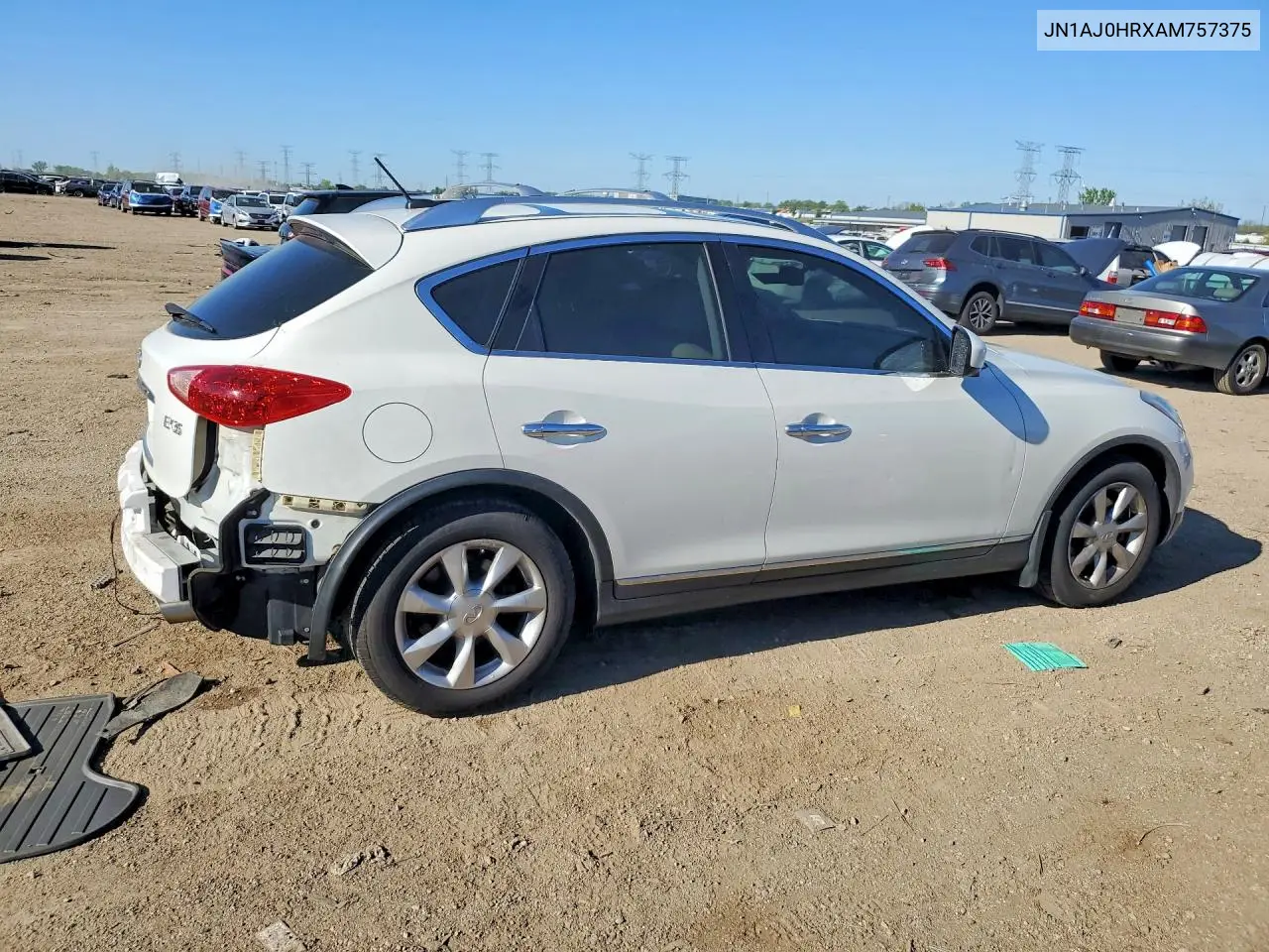 2010 Infiniti Ex35 Base VIN: JN1AJ0HRXAM757375 Lot: 52771606