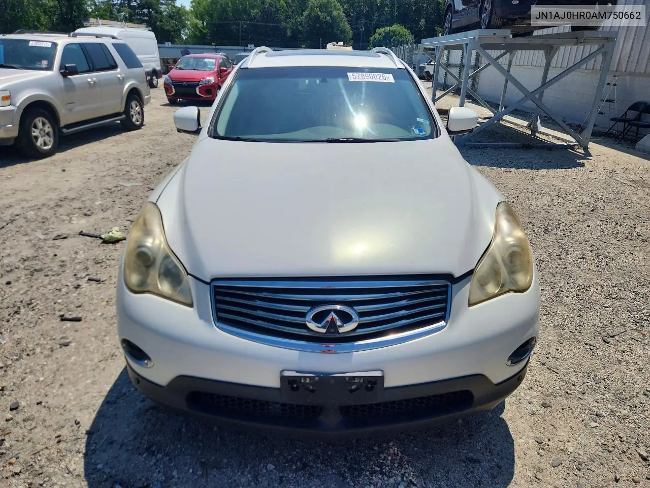 2010 Infiniti Ex35 Base VIN: JN1AJ0HR0AM750662 Lot: 57890026