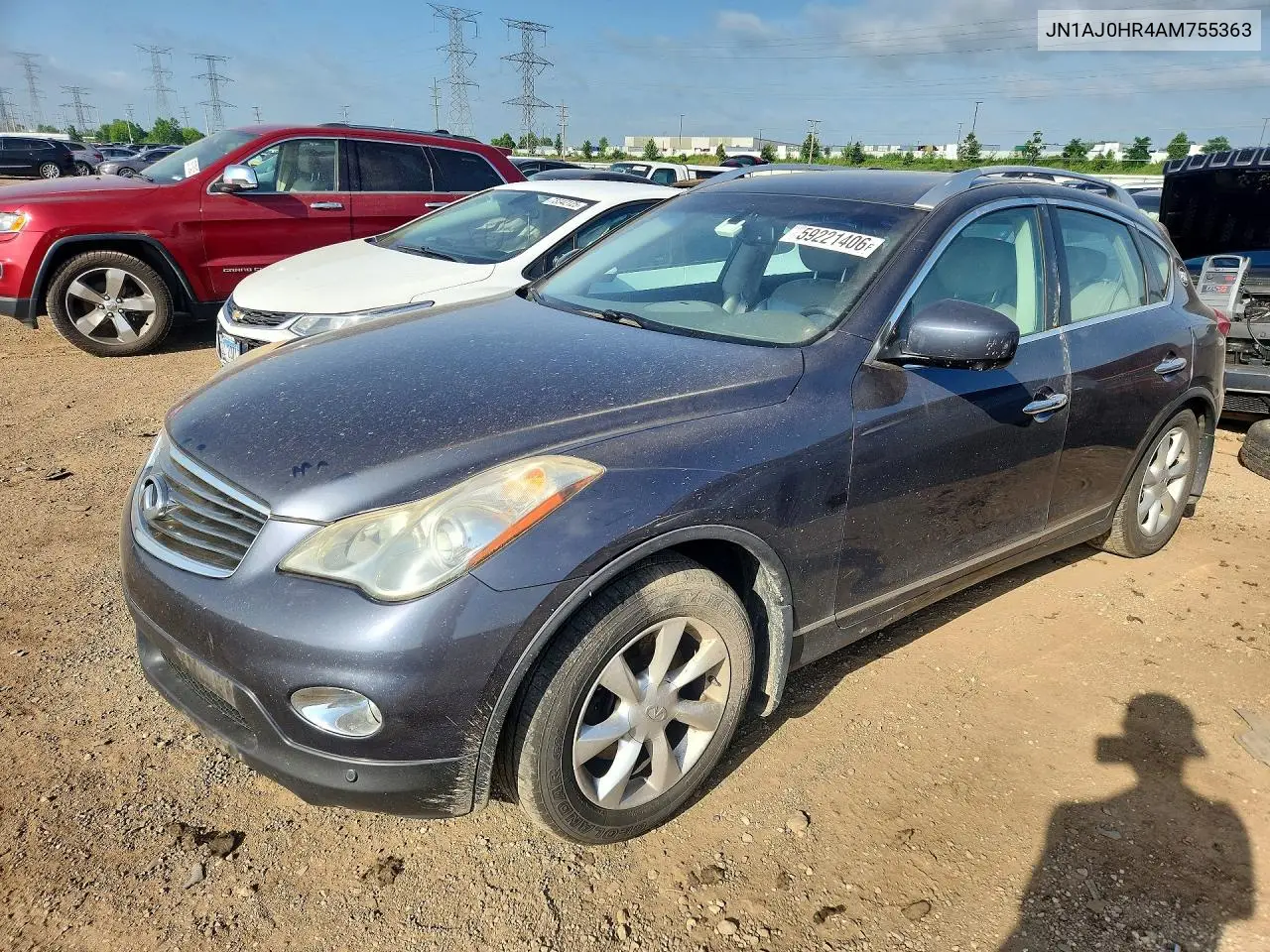 2010 Infiniti Ex35 Base VIN: JN1AJ0HR4AM755363 Lot: 59221406