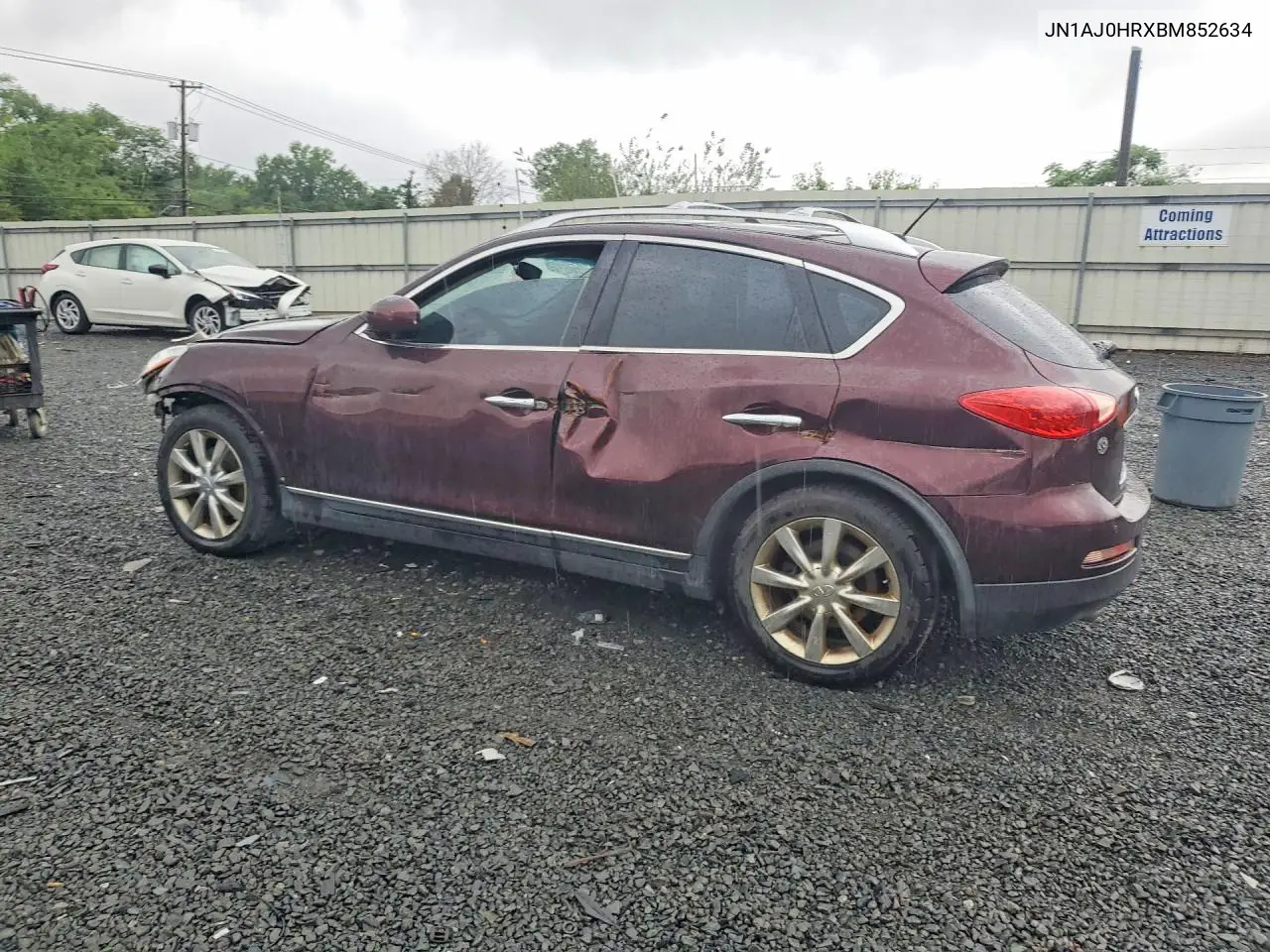 2011 Infiniti Ex35 Base VIN: JN1AJ0HRXBM852634 Lot: 59280386