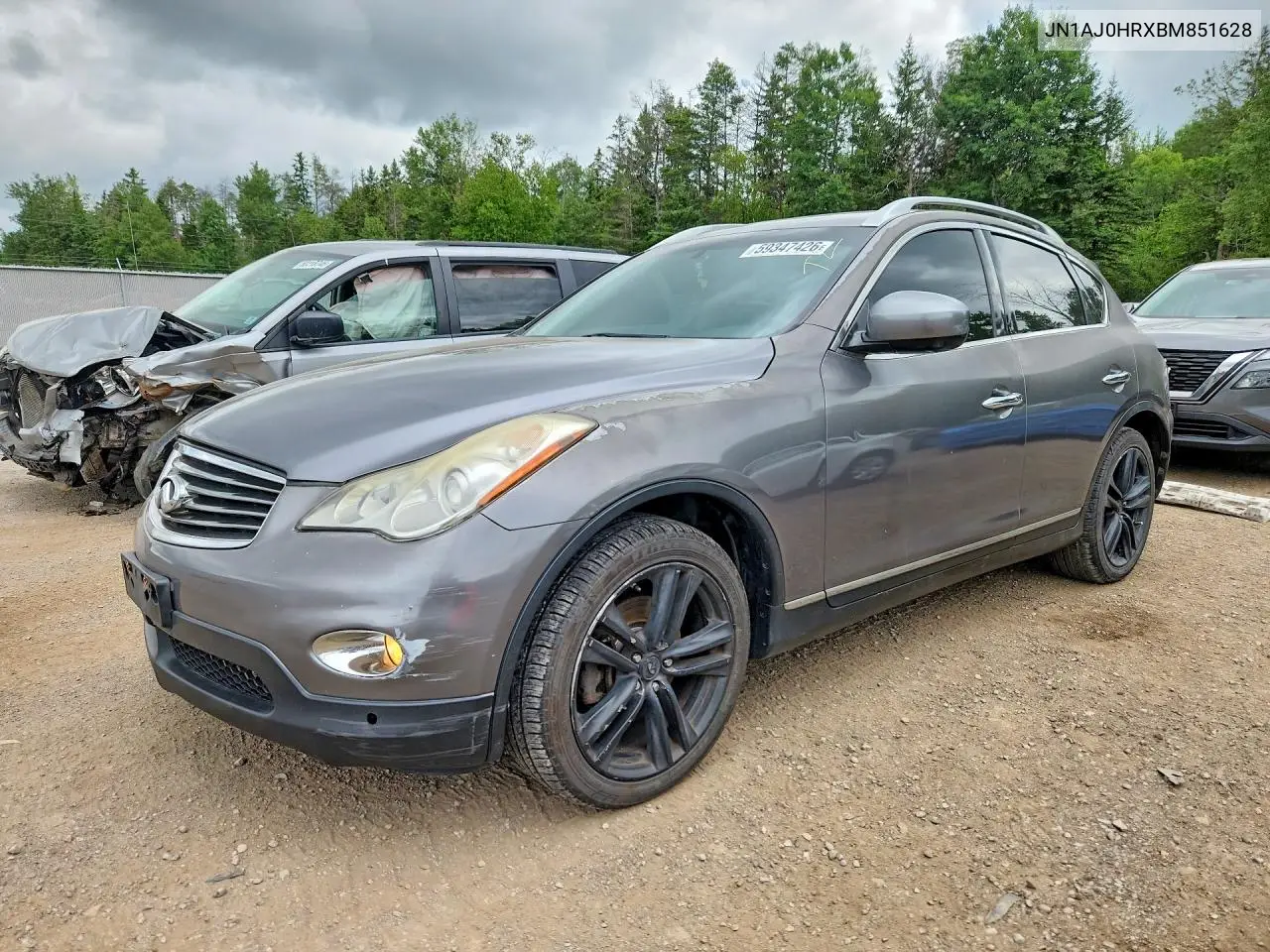 2011 Infiniti Ex35 Base VIN: JN1AJ0HRXBM851628 Lot: 59347426