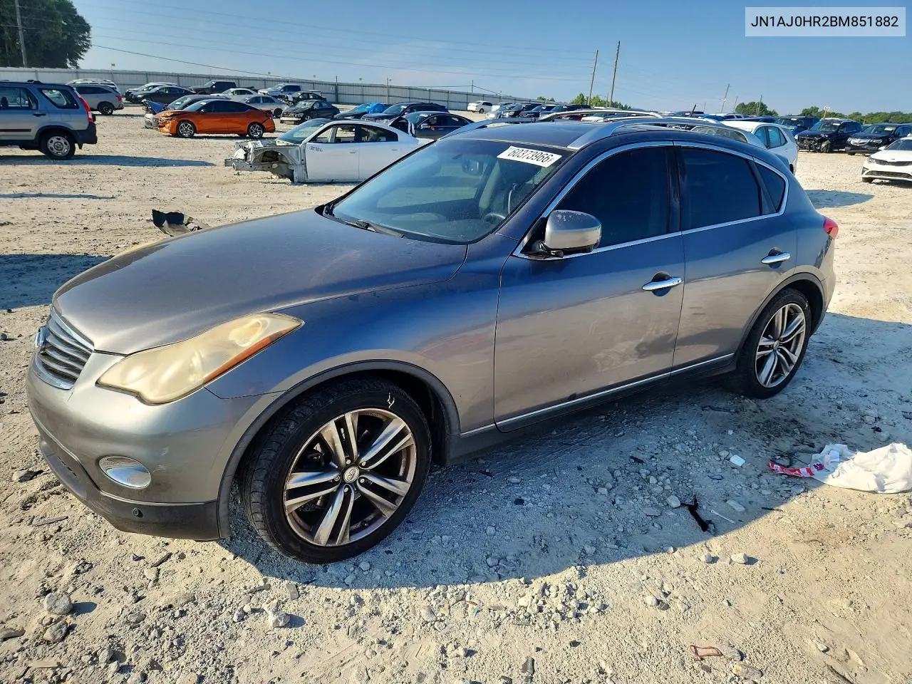 2011 Infiniti Ex35 Base VIN: JN1AJ0HR2BM851882 Lot: 60373966