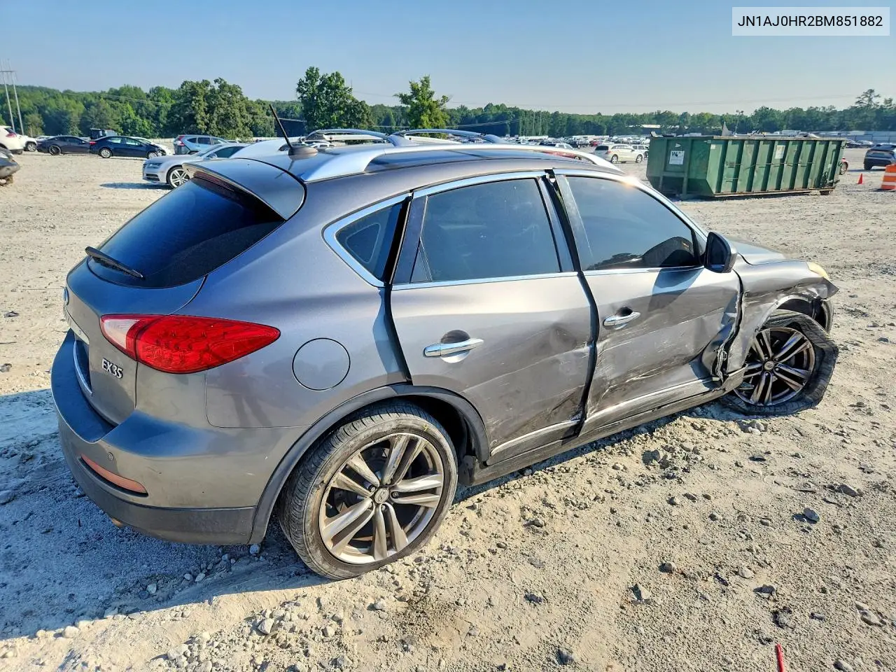 2011 Infiniti Ex35 Base VIN: JN1AJ0HR2BM851882 Lot: 60373966