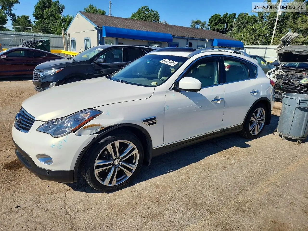 2011 Infiniti Ex35 Base/Journey VIN: JN1AJ0HR1BM853140 Lot: 61007606
