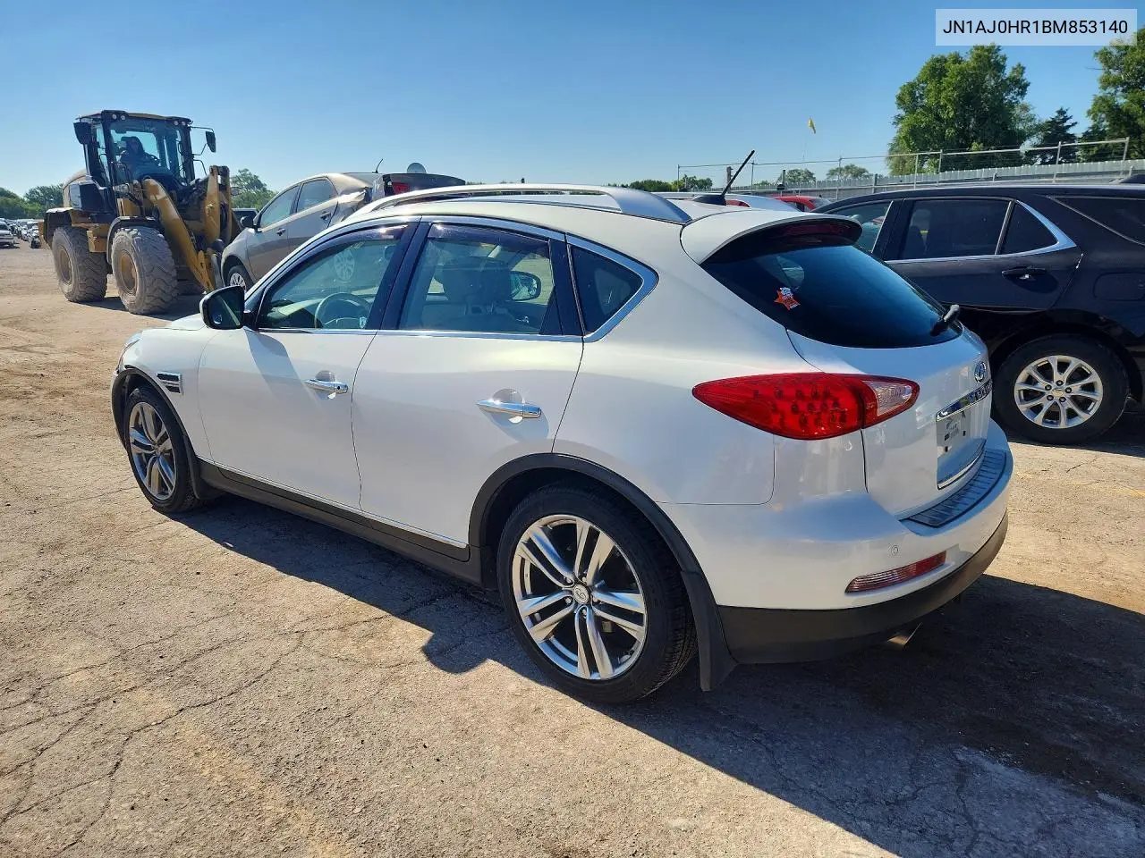 2011 Infiniti Ex35 Base/Journey VIN: JN1AJ0HR1BM853140 Lot: 61007606