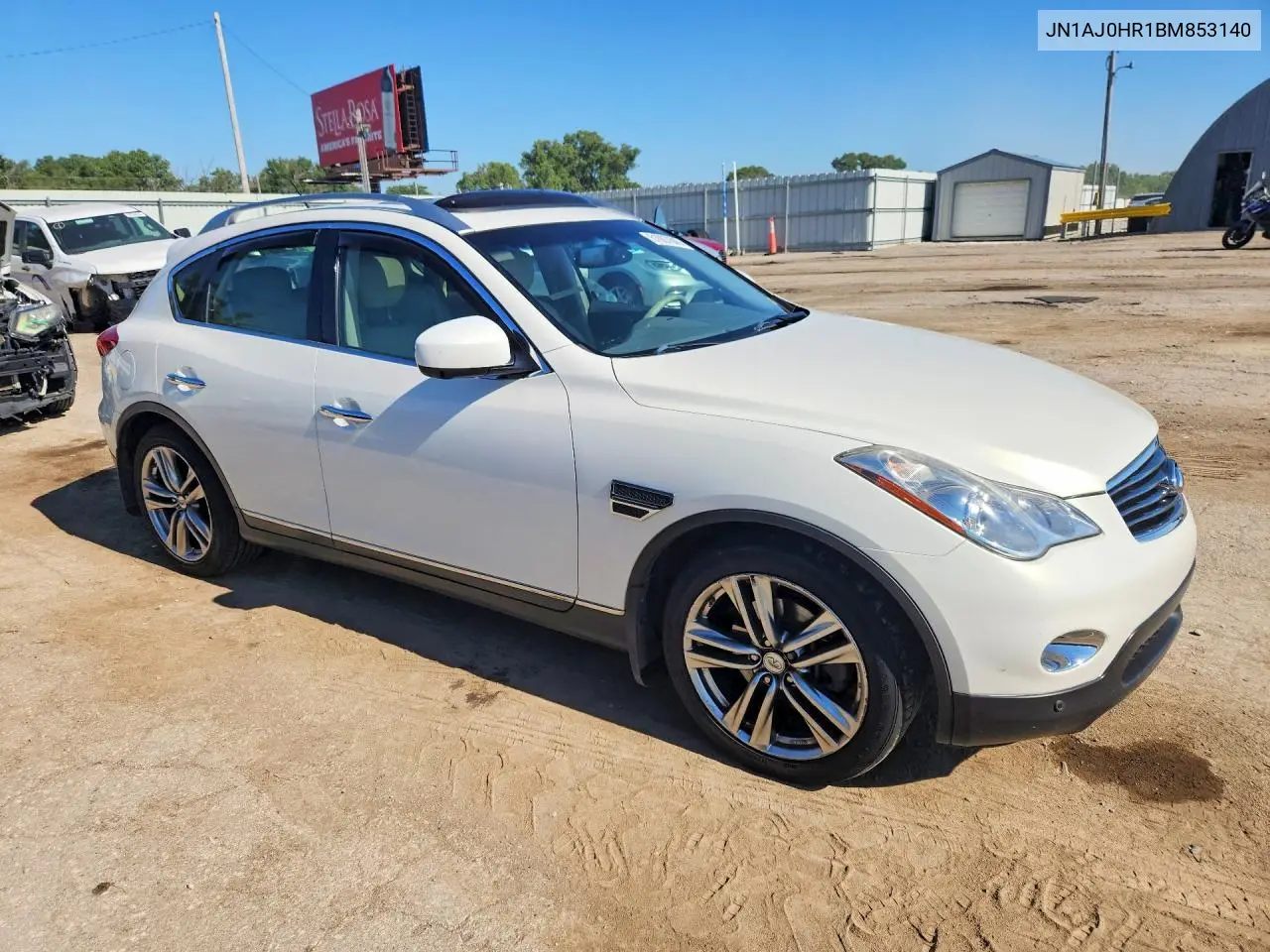 2011 Infiniti Ex35 Base/Journey VIN: JN1AJ0HR1BM853140 Lot: 61007606