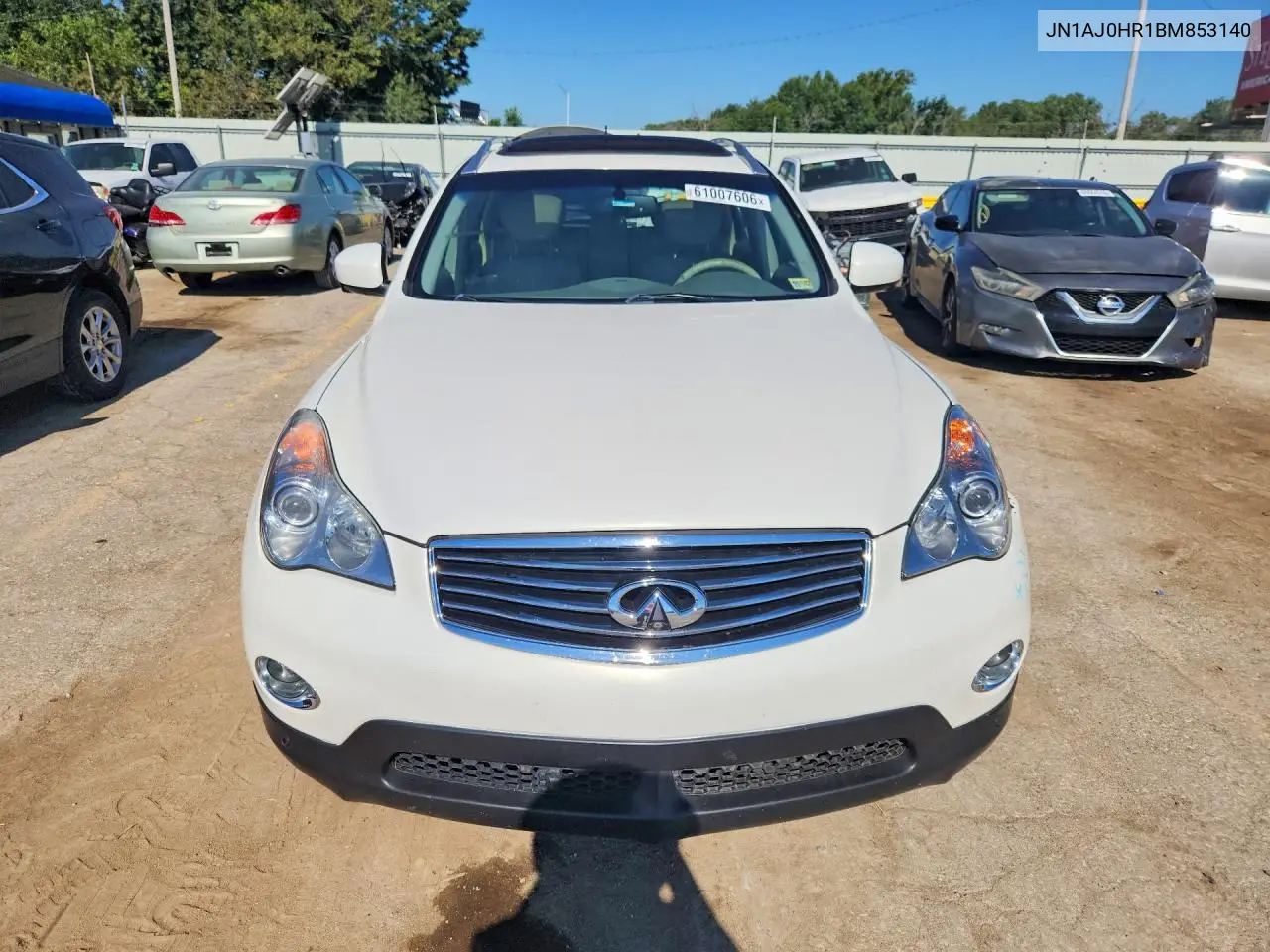 2011 Infiniti Ex35 Base/Journey VIN: JN1AJ0HR1BM853140 Lot: 61007606