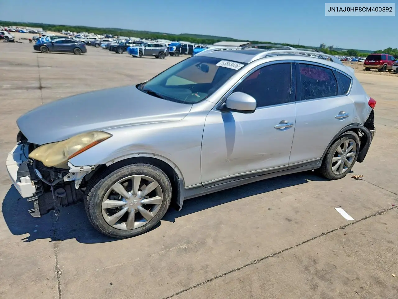 2012 Infiniti Ex35 Base VIN: JN1AJ0HP8CM400892 Lot: 53583456
