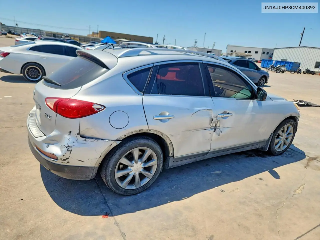 2012 Infiniti Ex35 Base VIN: JN1AJ0HP8CM400892 Lot: 53583456
