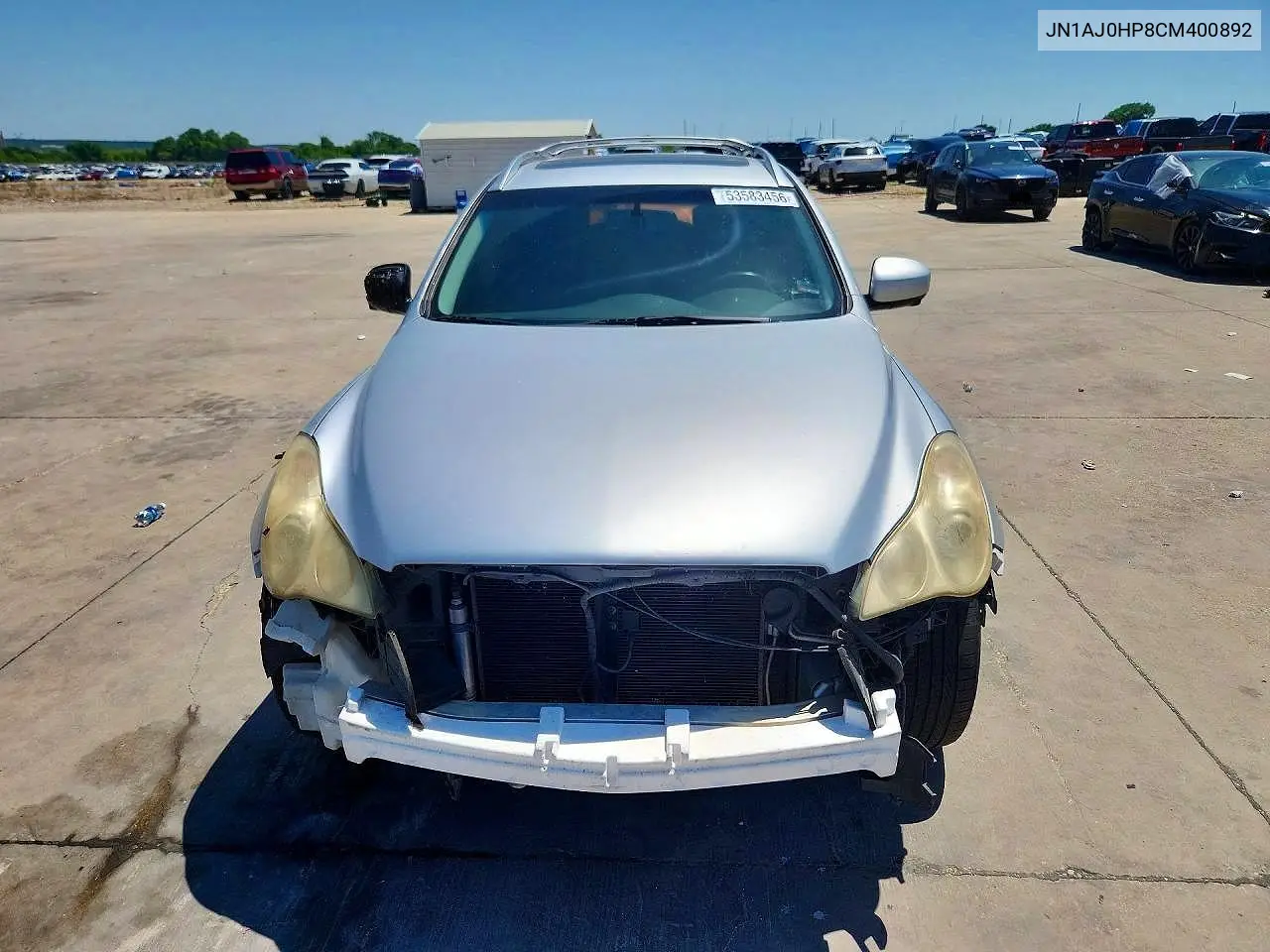2012 Infiniti Ex35 Base VIN: JN1AJ0HP8CM400892 Lot: 53583456