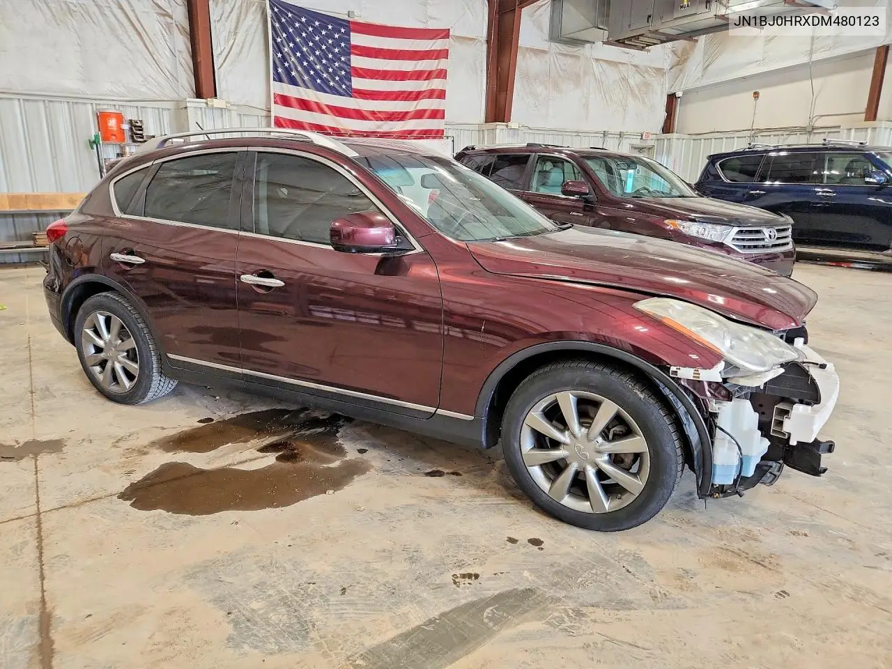 2013 Infiniti Ex37 Base VIN: JN1BJ0HRXDM480123 Lot: 54154796