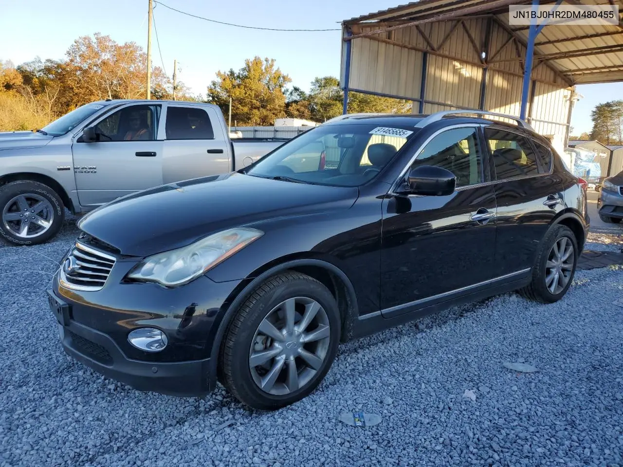 2013 Infiniti Ex37 Base VIN: JN1BJ0HR2DM480455 Lot: 91465685