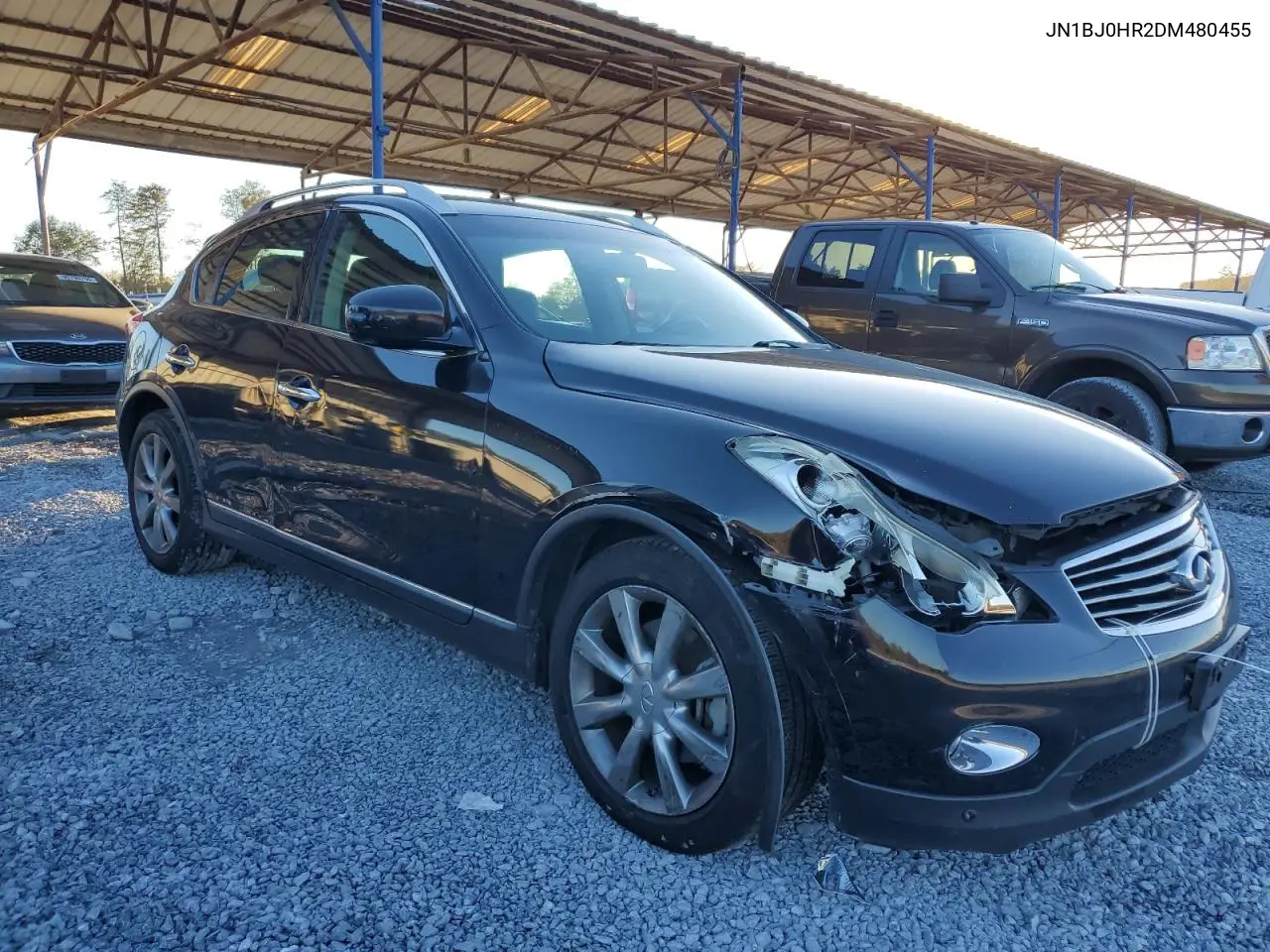 2013 Infiniti Ex37 Base VIN: JN1BJ0HR2DM480455 Lot: 91465685