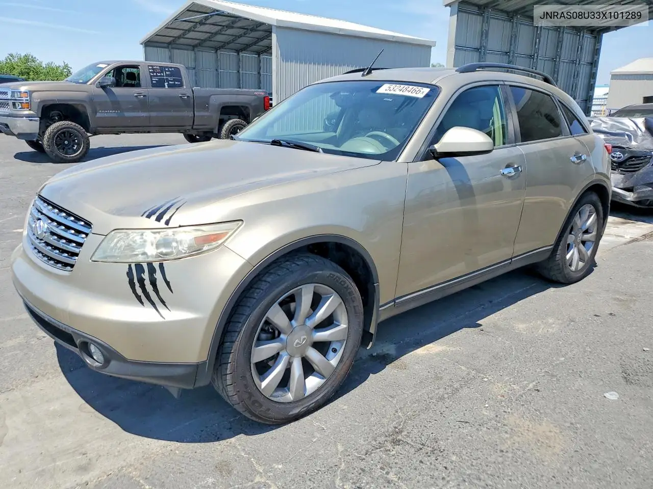 2003 Infiniti Fx35 Base VIN: JNRAS08U33X101289 Lot: 53248466
