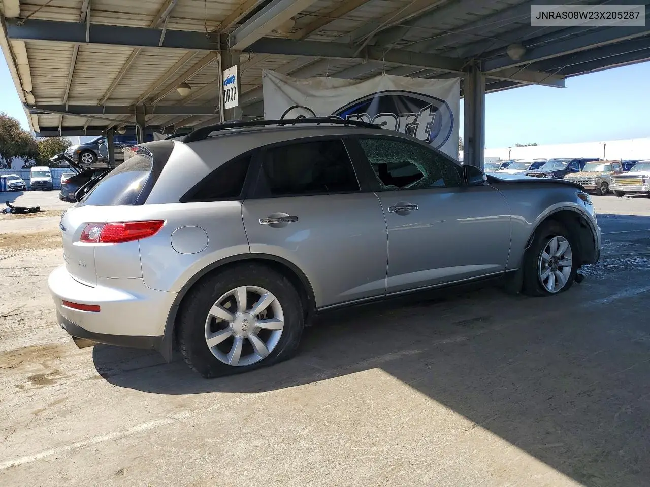 2003 Infiniti Fx35 Base VIN: JNRAS08W23X205287 Lot: 59188316