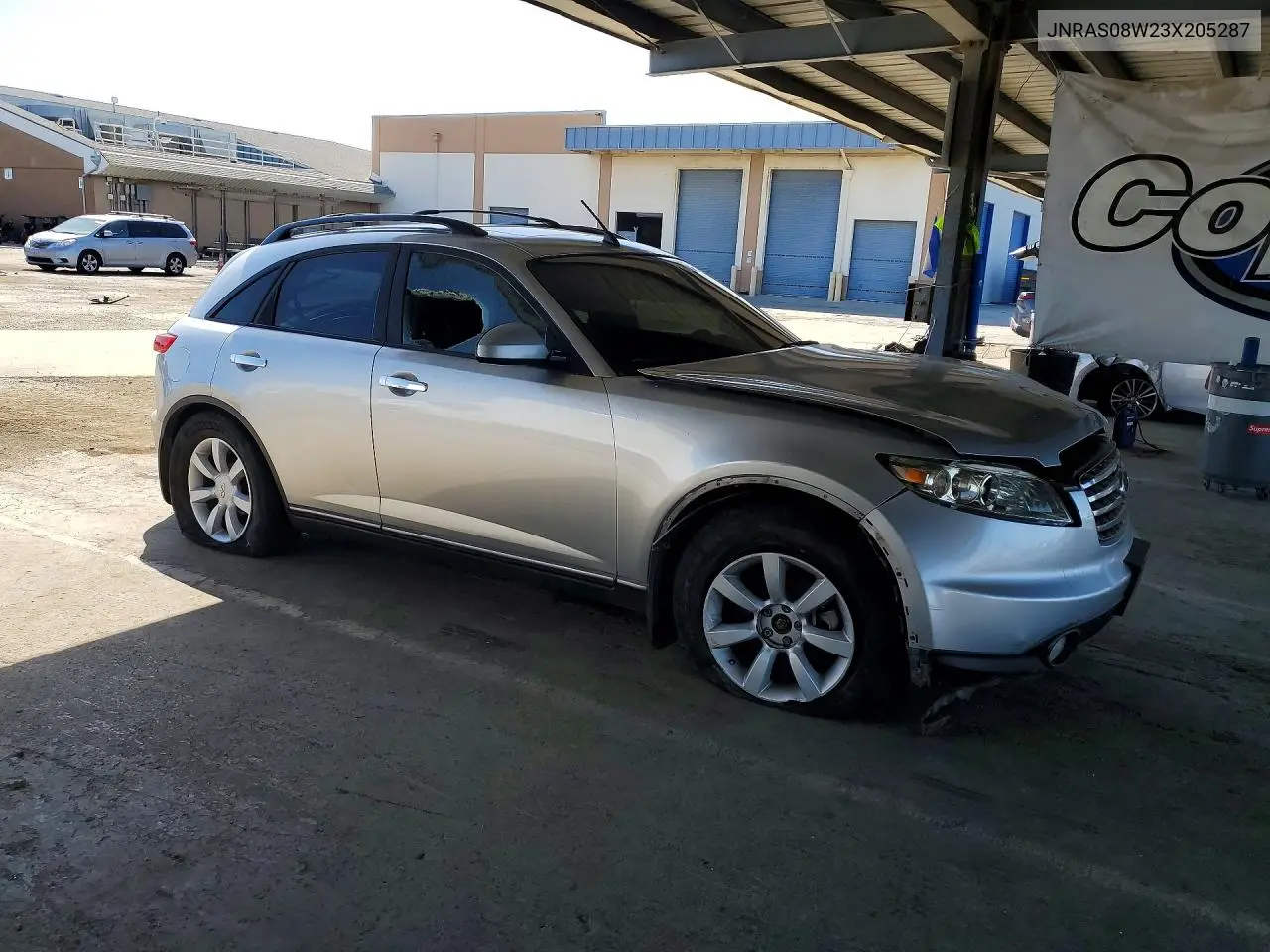2003 Infiniti Fx35 Base VIN: JNRAS08W23X205287 Lot: 59188316