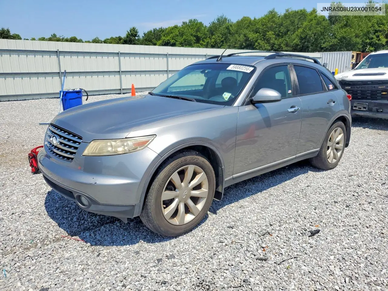 2003 Infiniti Fx35 Base VIN: JNRAS08U23X001054 Lot: 59880256