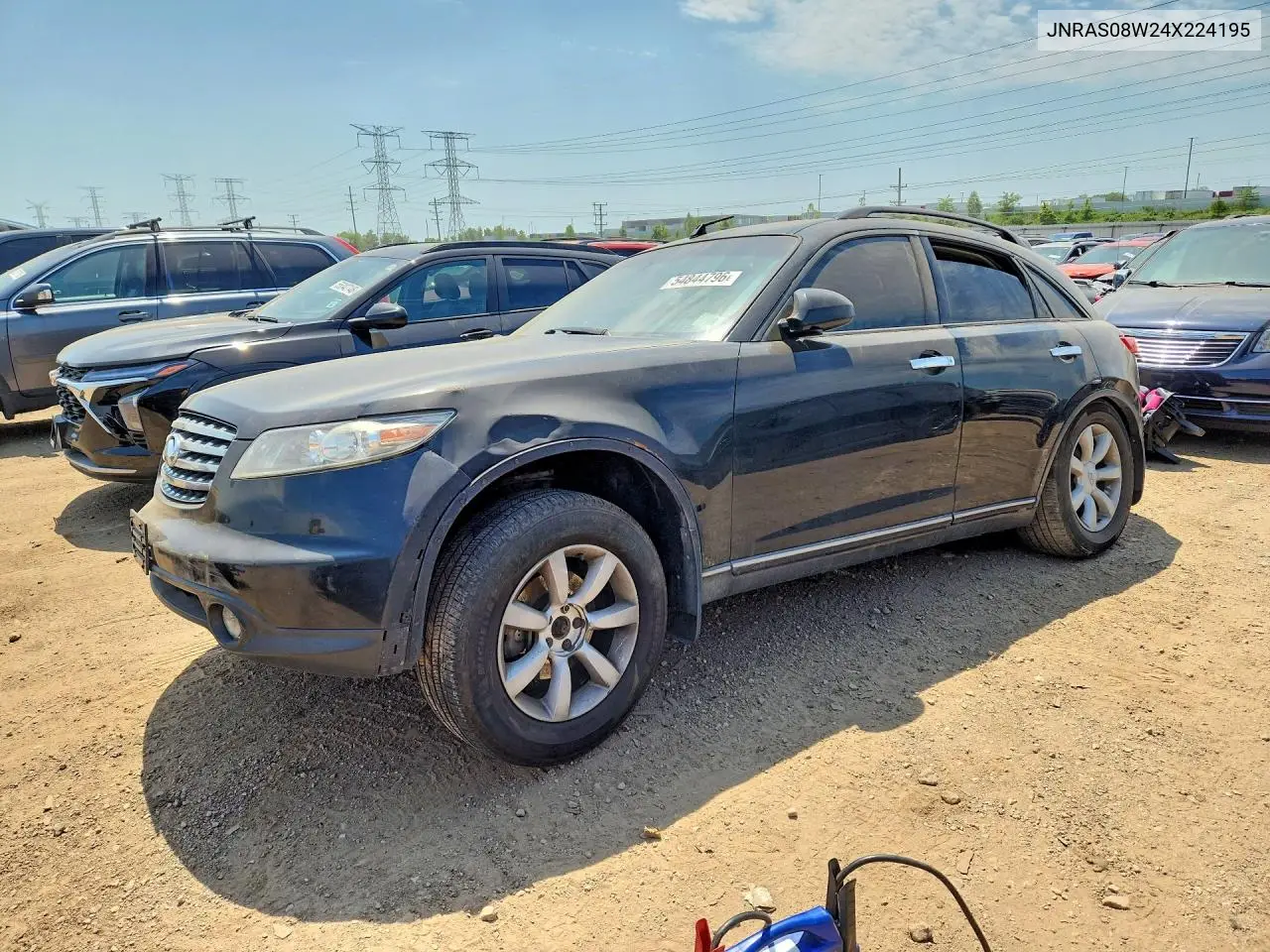 2004 Infiniti Fx35 Base VIN: JNRAS08W24X224195 Lot: 54844796