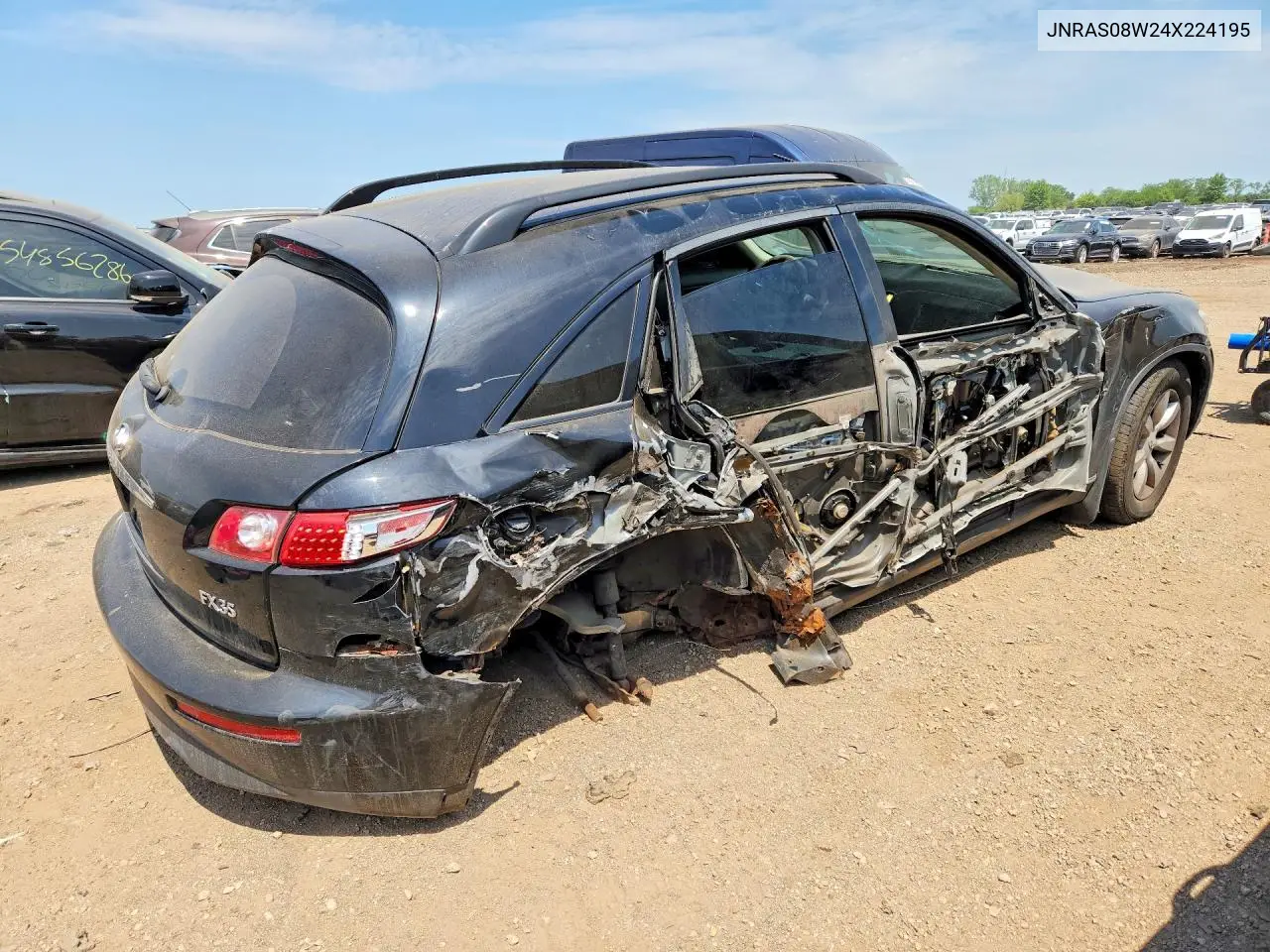 2004 Infiniti Fx35 Base VIN: JNRAS08W24X224195 Lot: 54844796