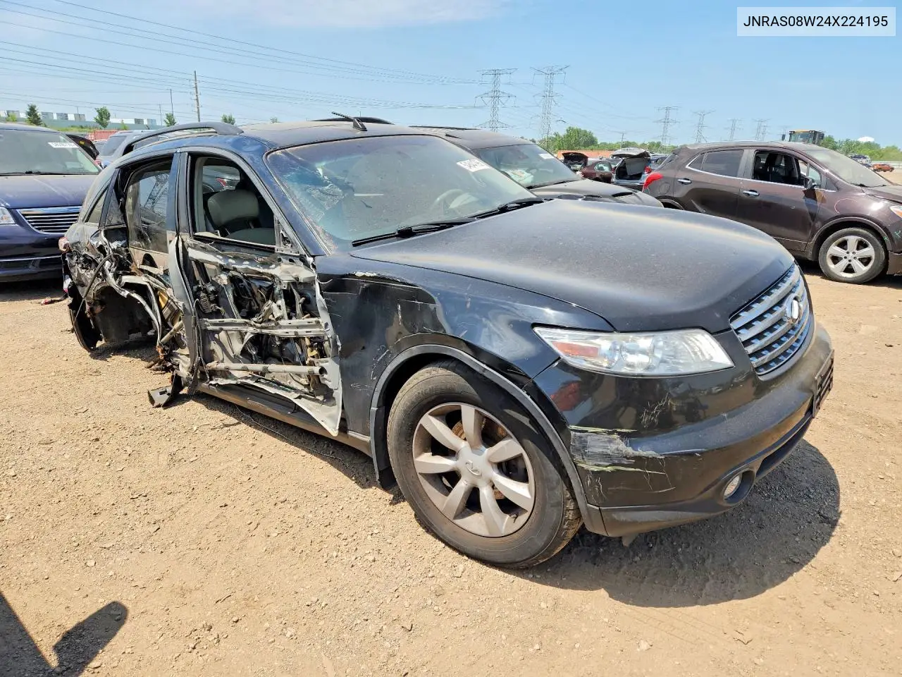 2004 Infiniti Fx35 Base VIN: JNRAS08W24X224195 Lot: 54844796