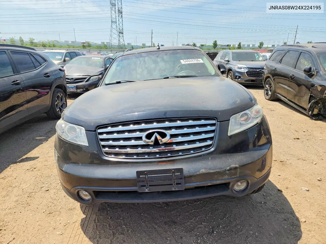 2004 Infiniti Fx35 Base VIN: JNRAS08W24X224195 Lot: 54844796