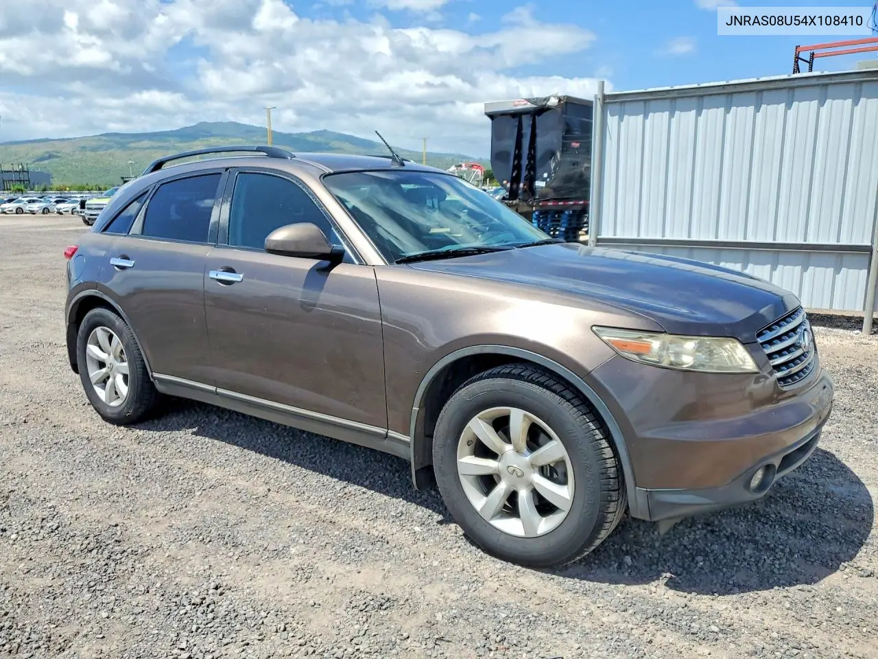 2004 Infiniti Fx35 Base VIN: JNRAS08U54X108410 Lot: 55096636