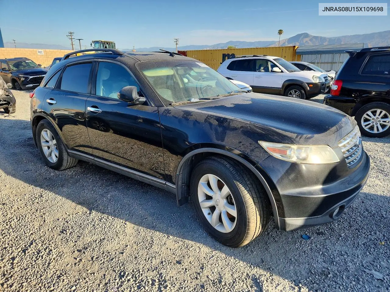 2005 Infiniti Fx35 Base VIN: JNRAS08U15X109698 Lot: 50923936