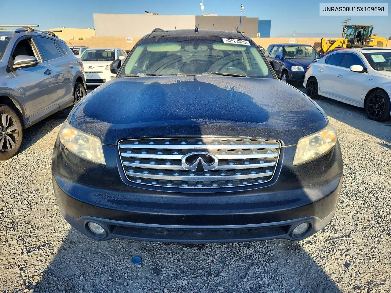 2005 Infiniti Fx35 Base VIN: JNRAS08U15X109698 Lot: 50923936