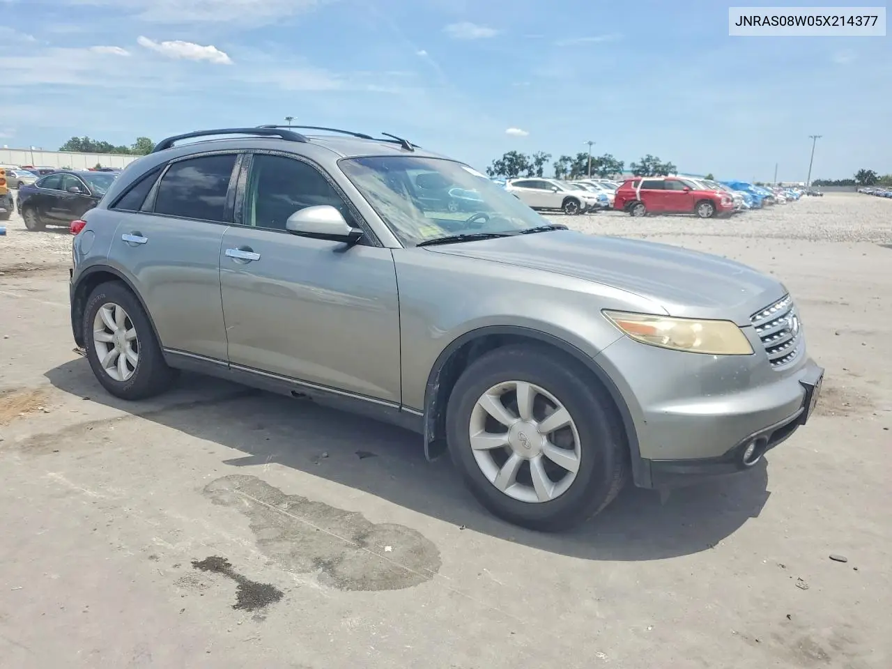 2005 Infiniti Fx35 Base VIN: JNRAS08W05X214377 Lot: 56410806
