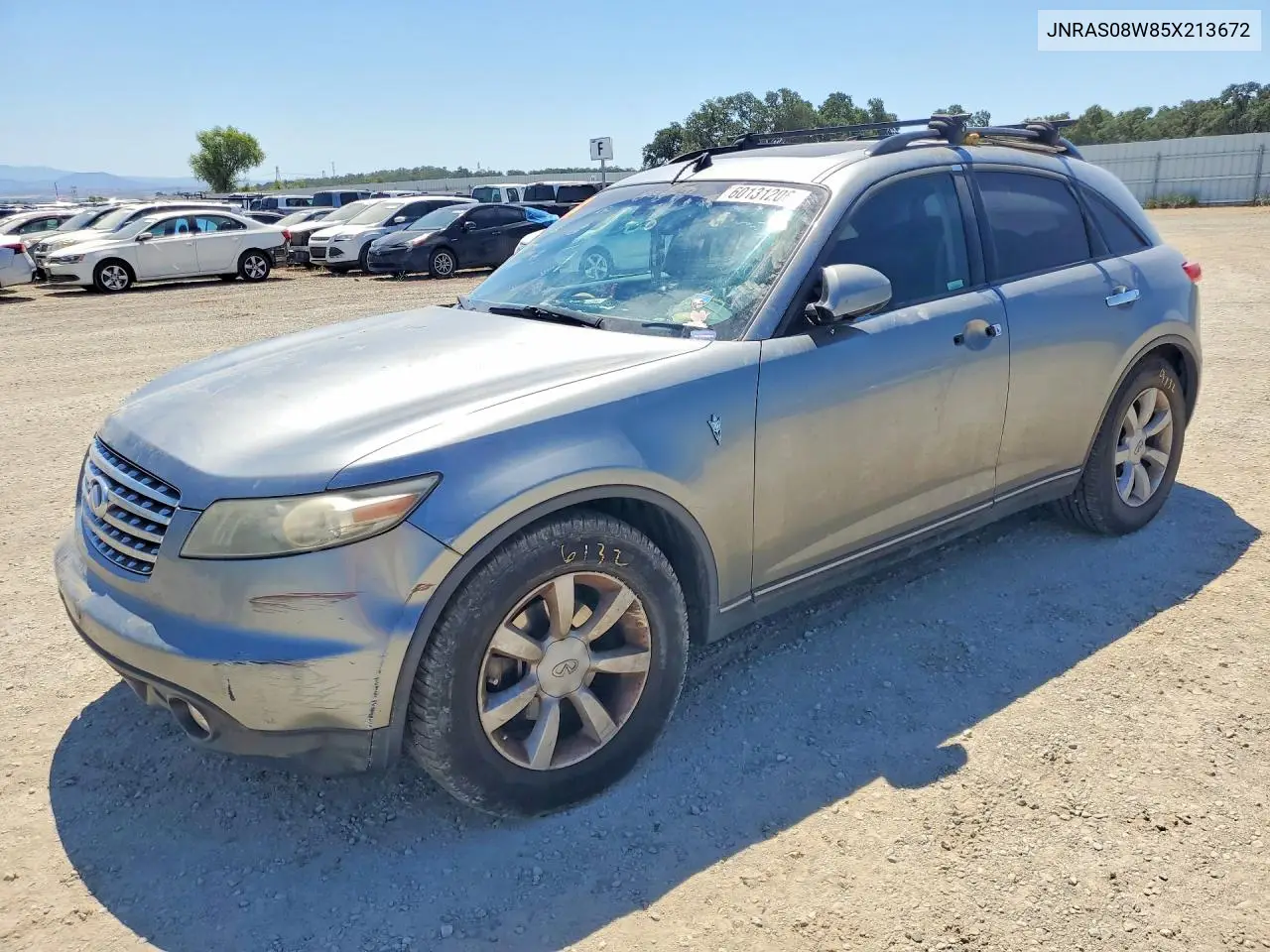 2005 Infiniti Fx35 Base VIN: JNRAS08W85X213672 Lot: 60131206