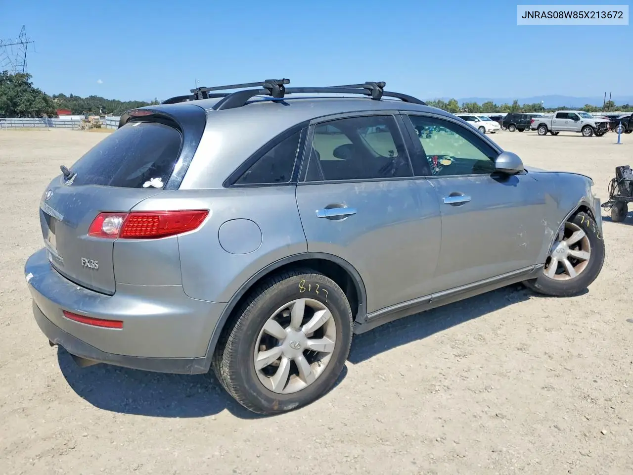 2005 Infiniti Fx35 Base VIN: JNRAS08W85X213672 Lot: 60131206