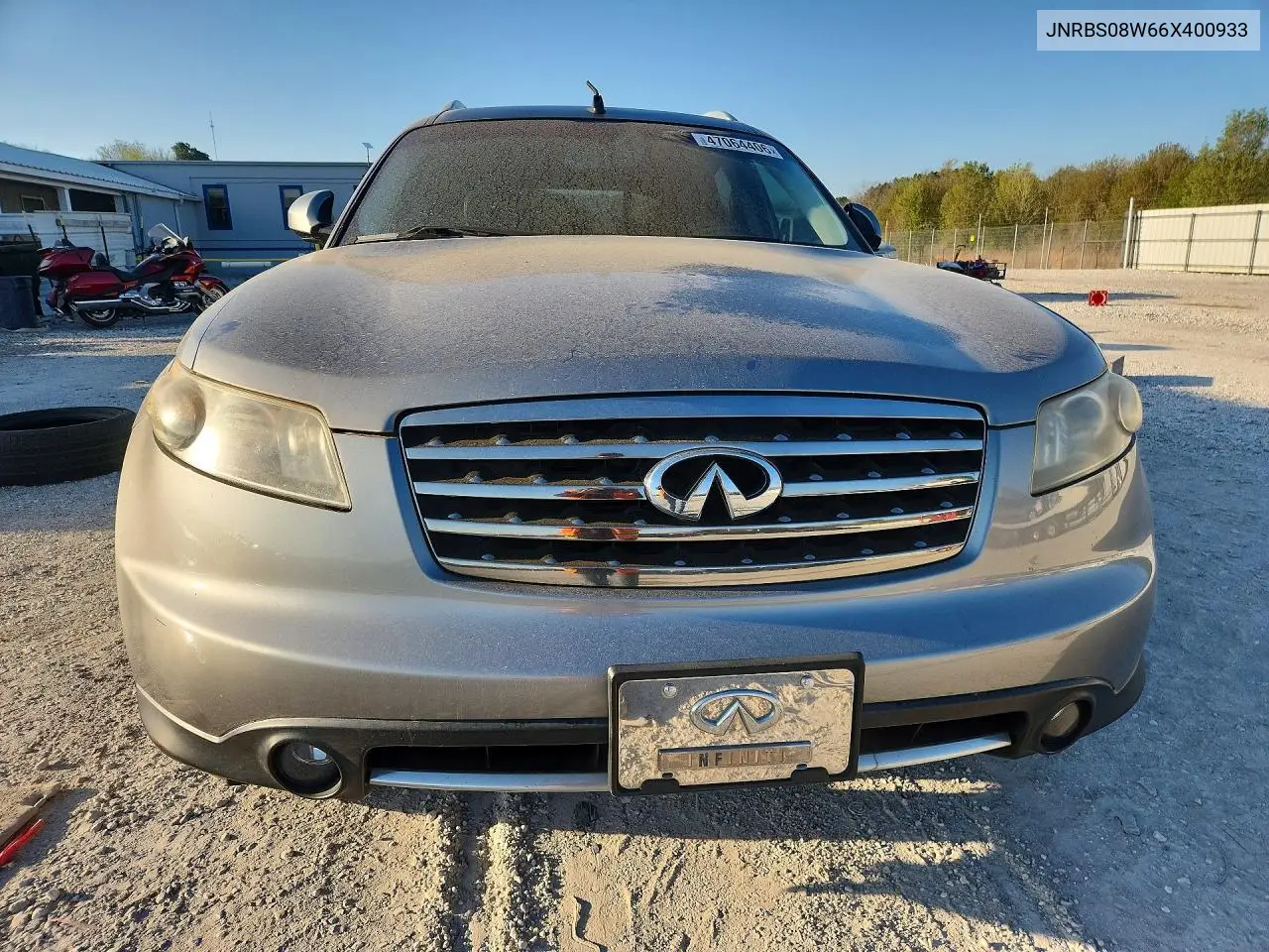 2006 Infiniti Fx45 Base VIN: JNRBS08W66X400933 Lot: 47064406