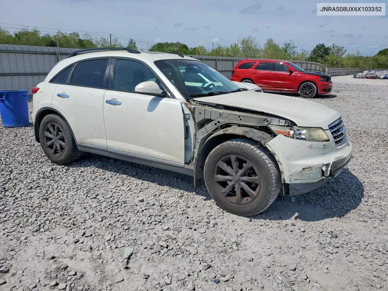 2006 Infiniti Fx35 Base VIN: JNRAS08UX6X103352 Lot: 56695626