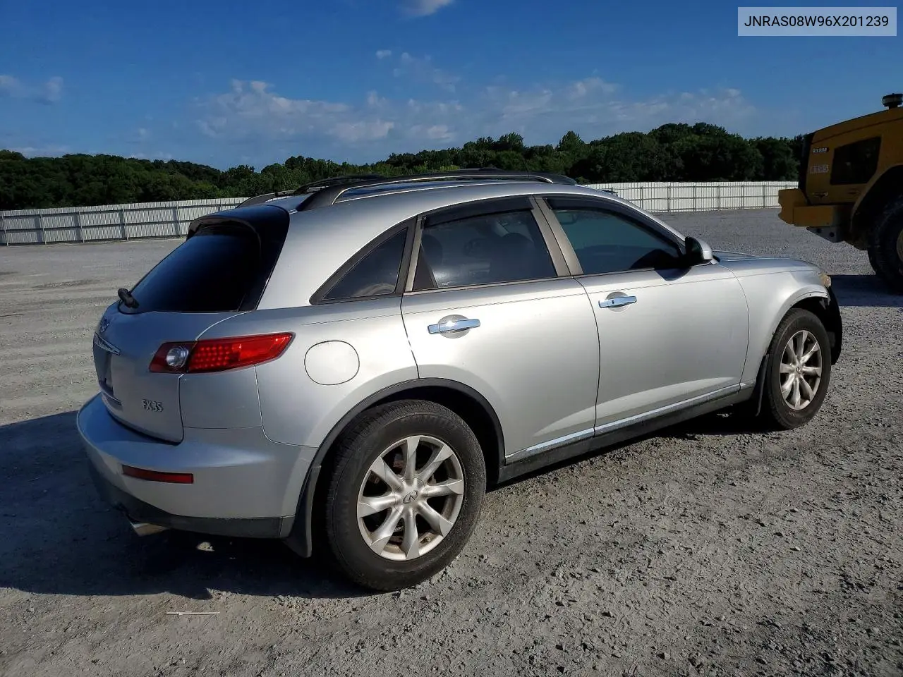 2006 Infiniti Fx35 Base VIN: JNRAS08W96X201239 Lot: 59131916