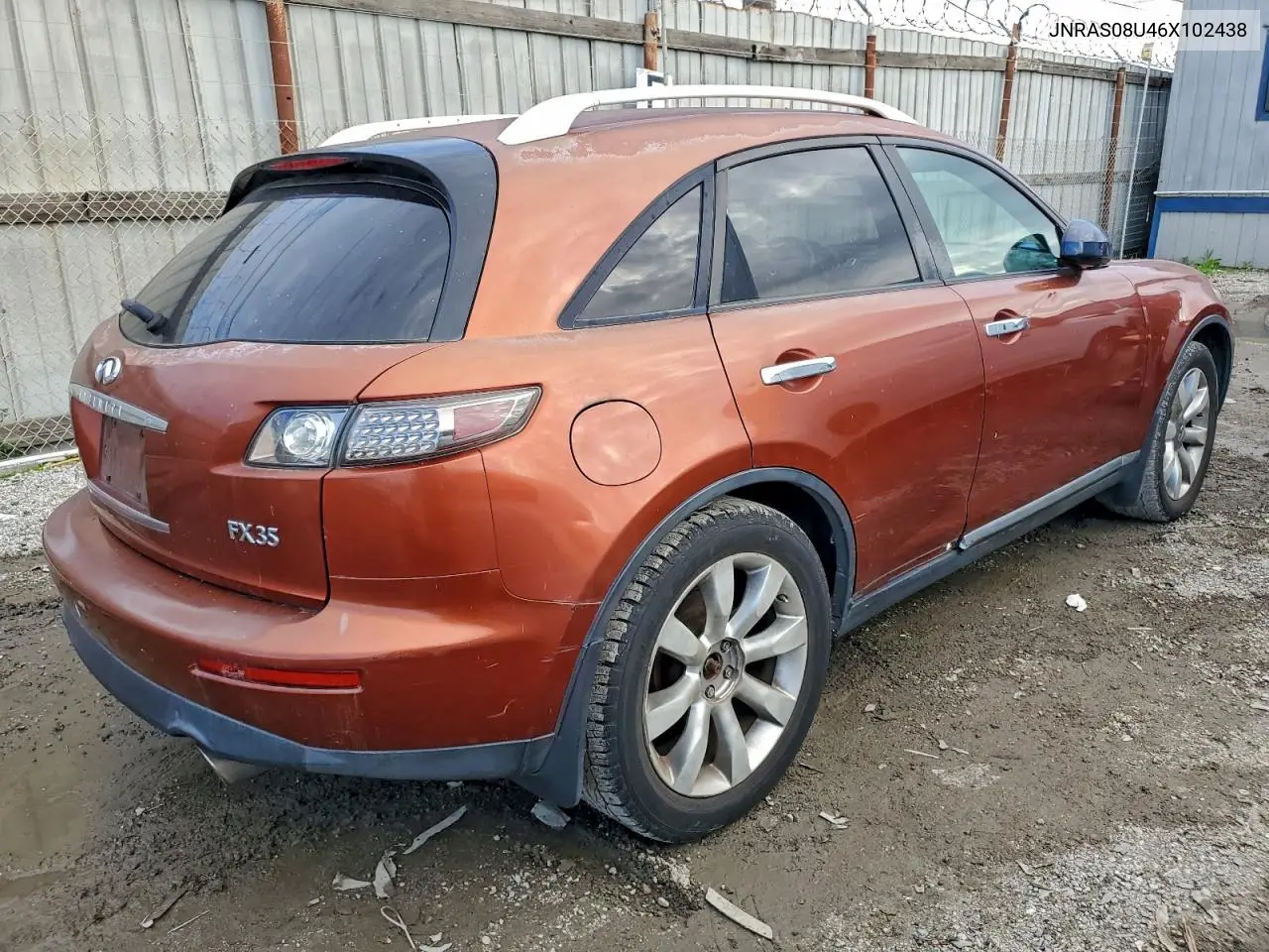 2006 Infiniti Fx35 VIN: JNRAS08U46X102438 Lot: 99577745